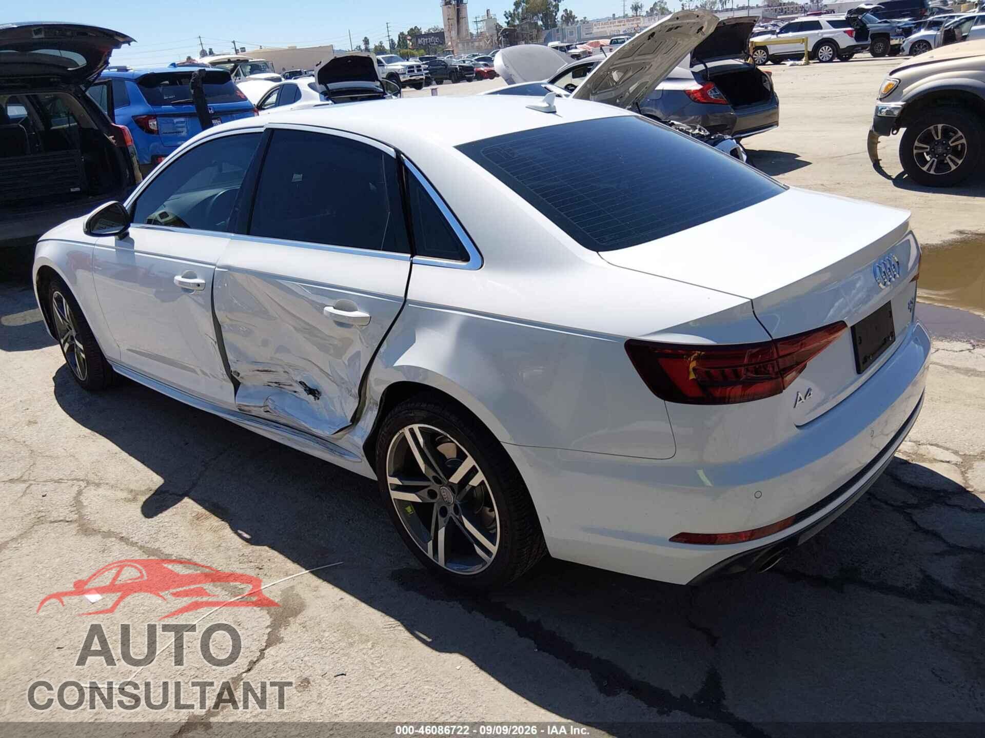 AUDI A4 2018 - WAULMAF40JA125896