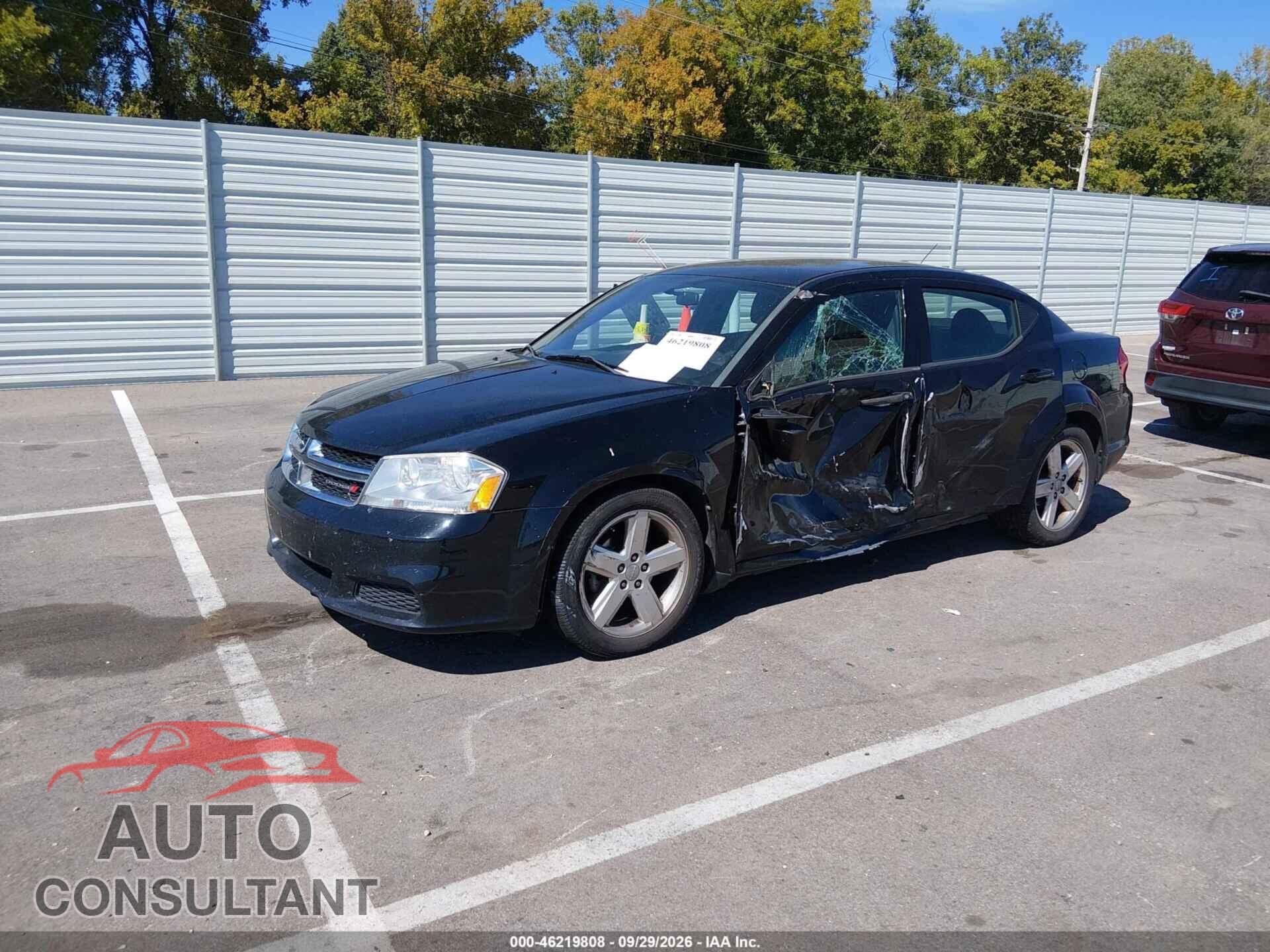 DODGE AVENGER 2013 - 1C3CDZAB0DN535008