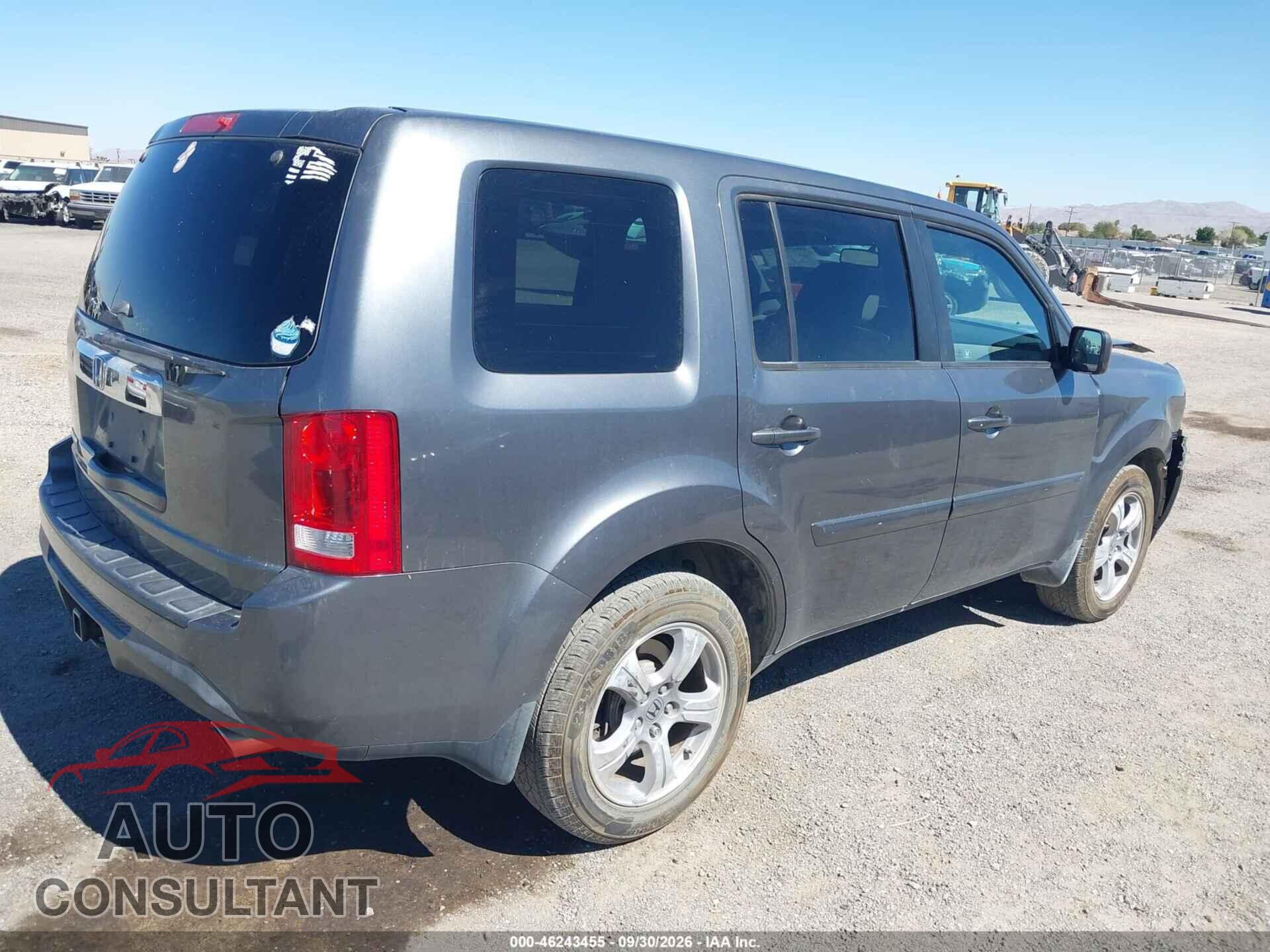 HONDA PILOT 2012 - 5FNYF3H51CB031542