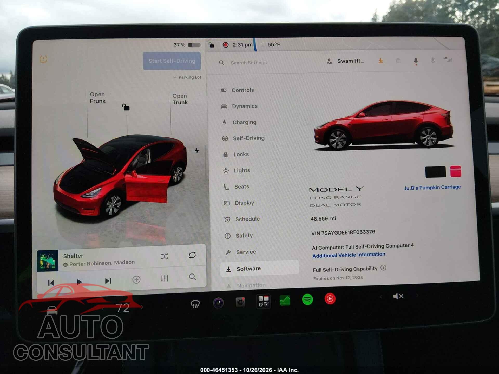 TESLA MODEL Y 2024 - 7SAYGDEE1RF063376