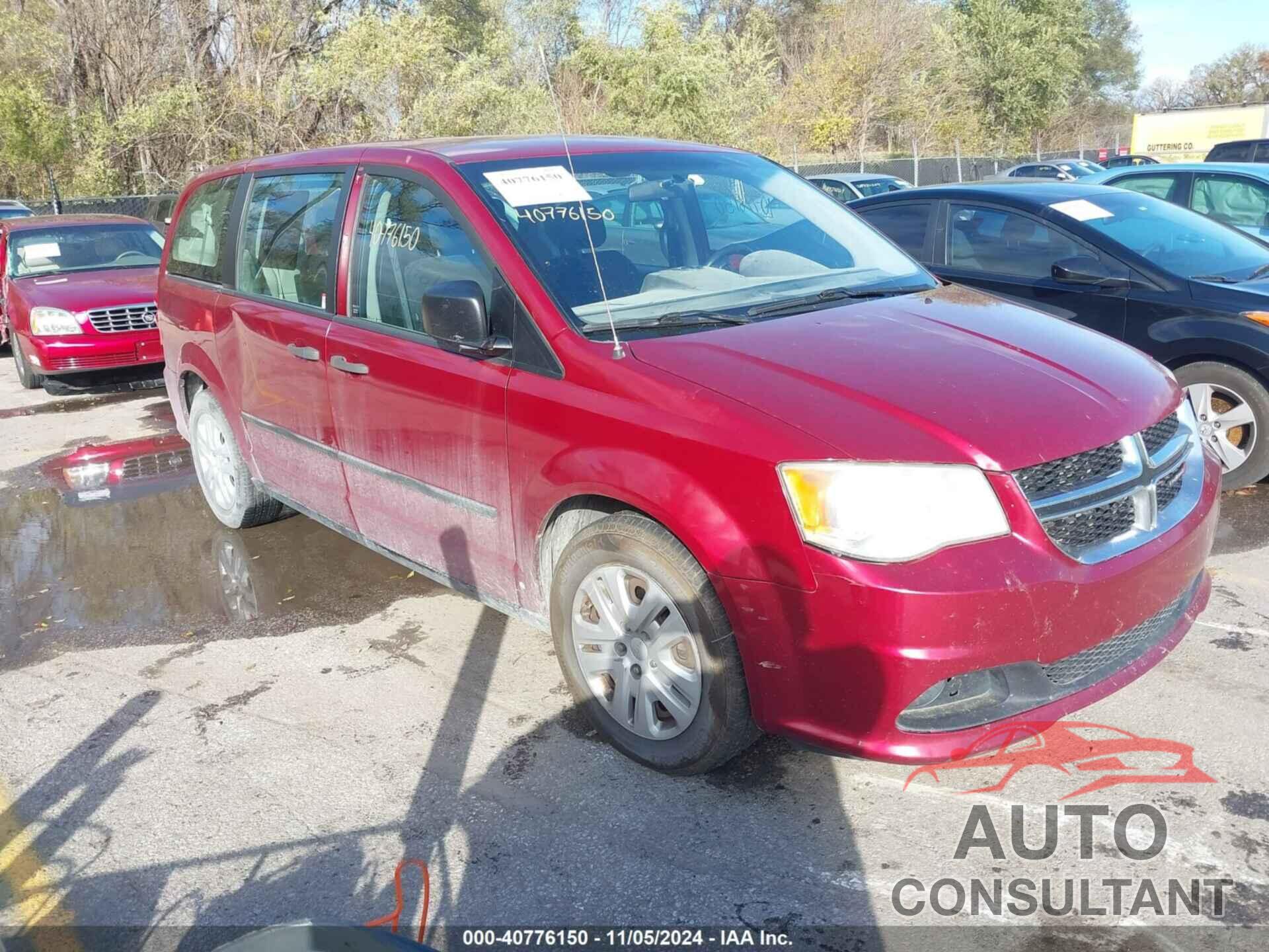 DODGE GRAND CARAVAN 2014 - 2C4RDGBGXER476221