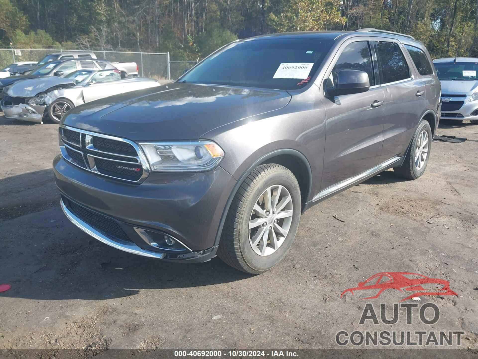 DODGE DURANGO 2016 - 1C4RDHAGXGC301552