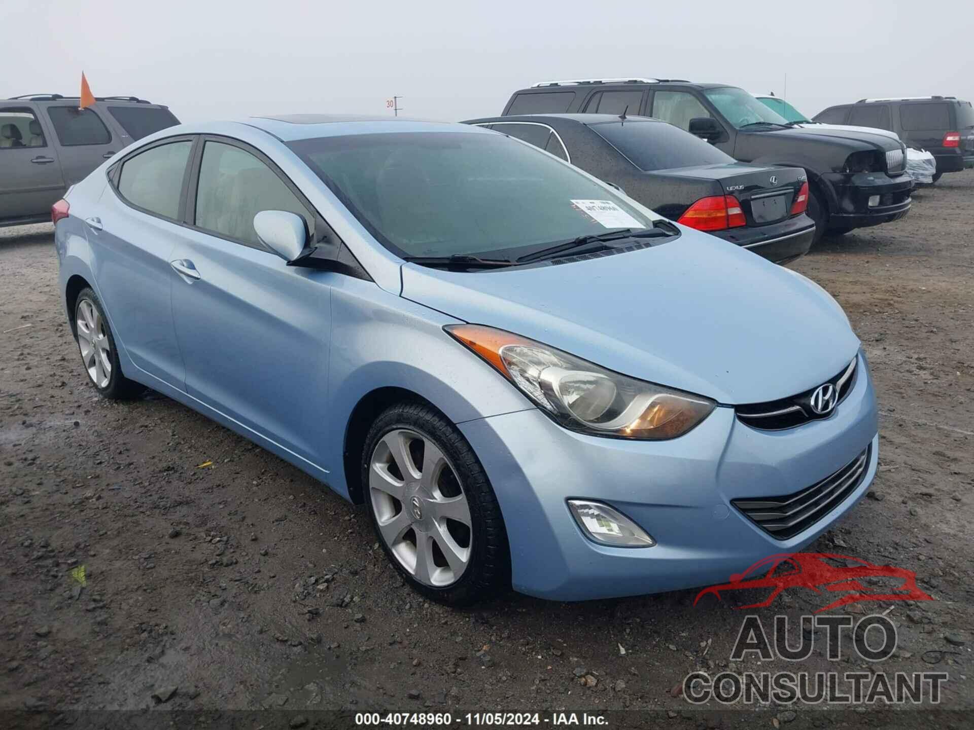 HYUNDAI ELANTRA 2012 - KMHDH4AE1CU311070