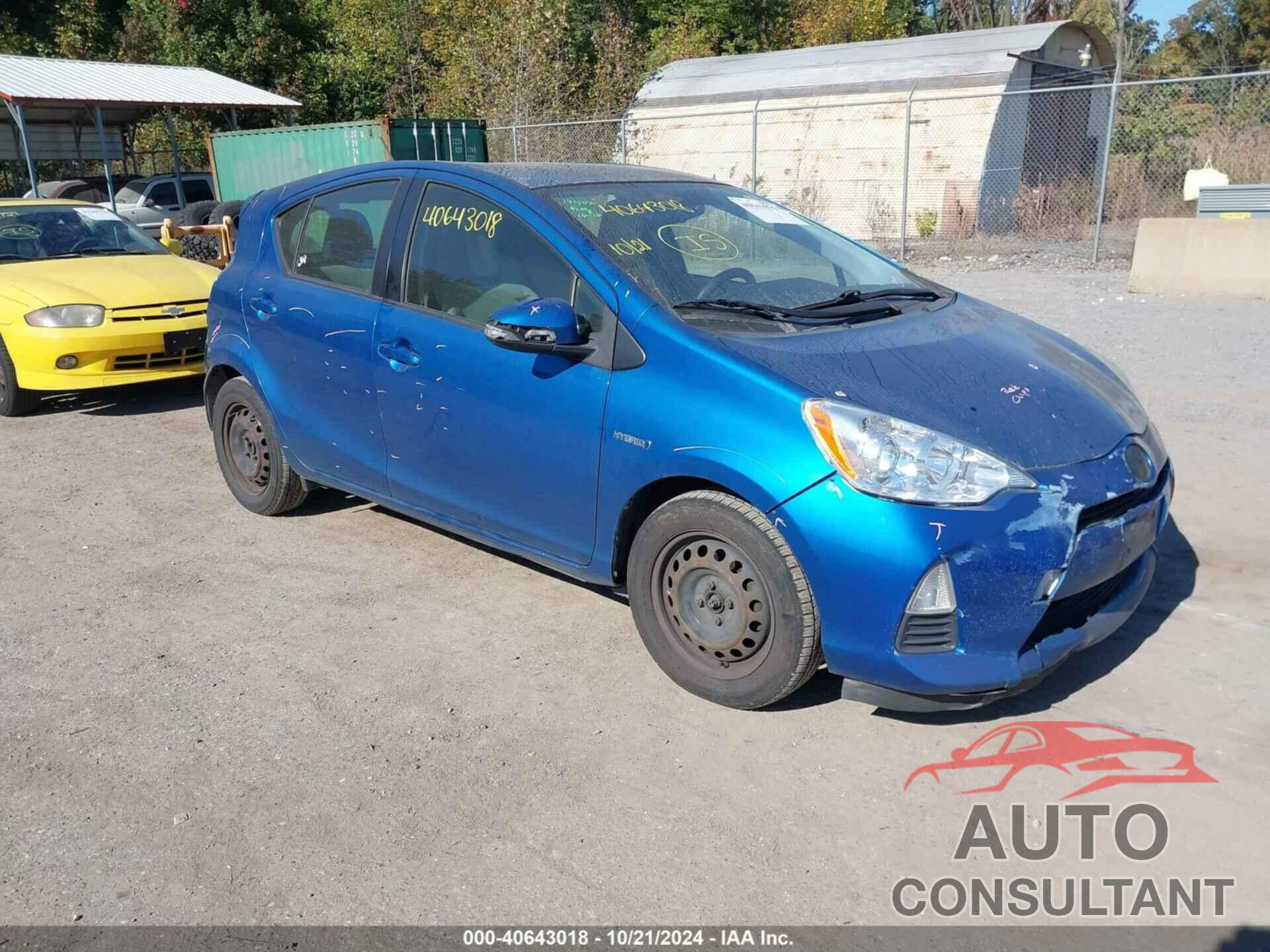 TOYOTA PRIUS C 2014 - JTDKDTB3XE1562706