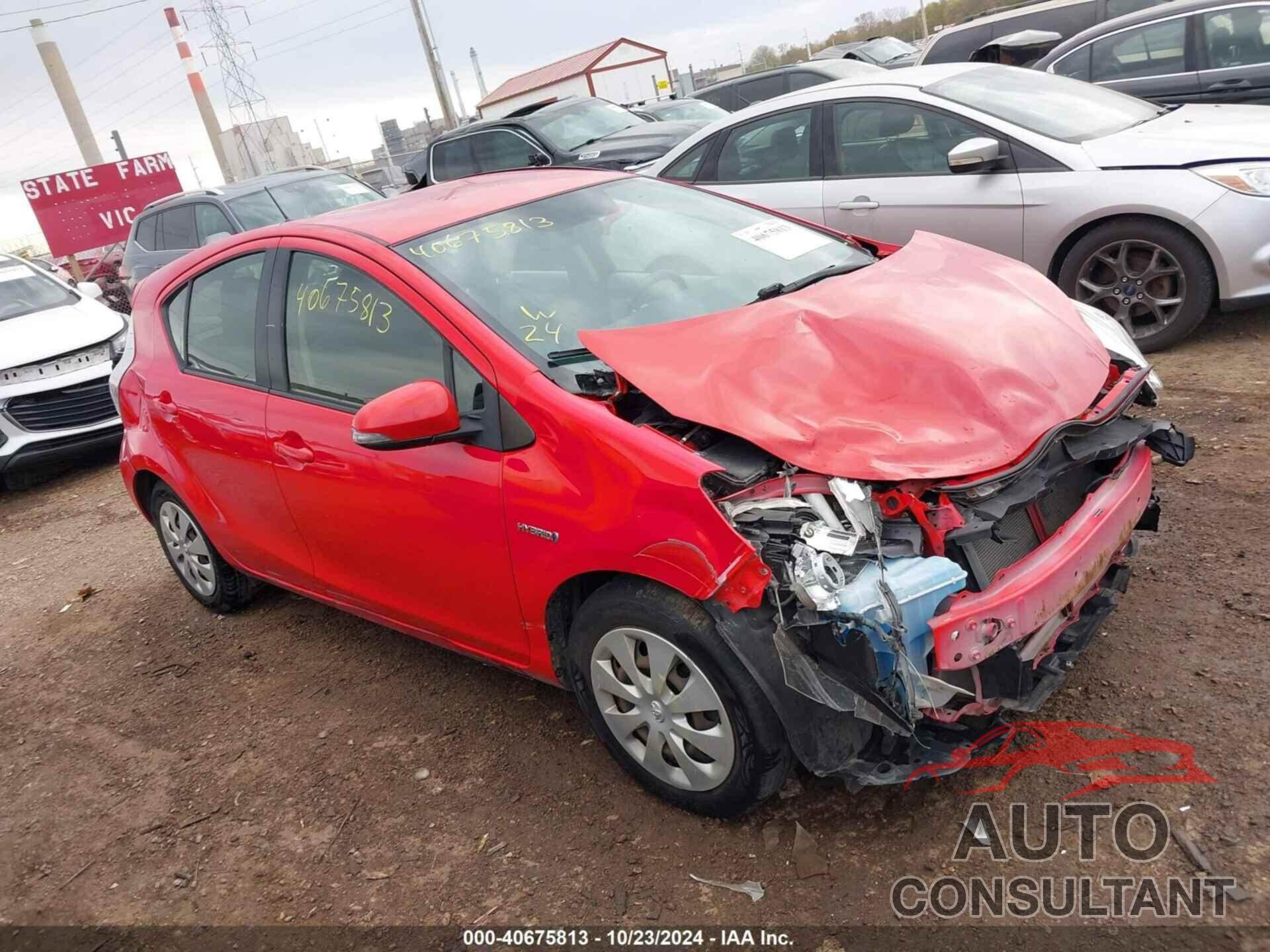 TOYOTA PRIUS C 2013 - JTDKDTB36D1528387