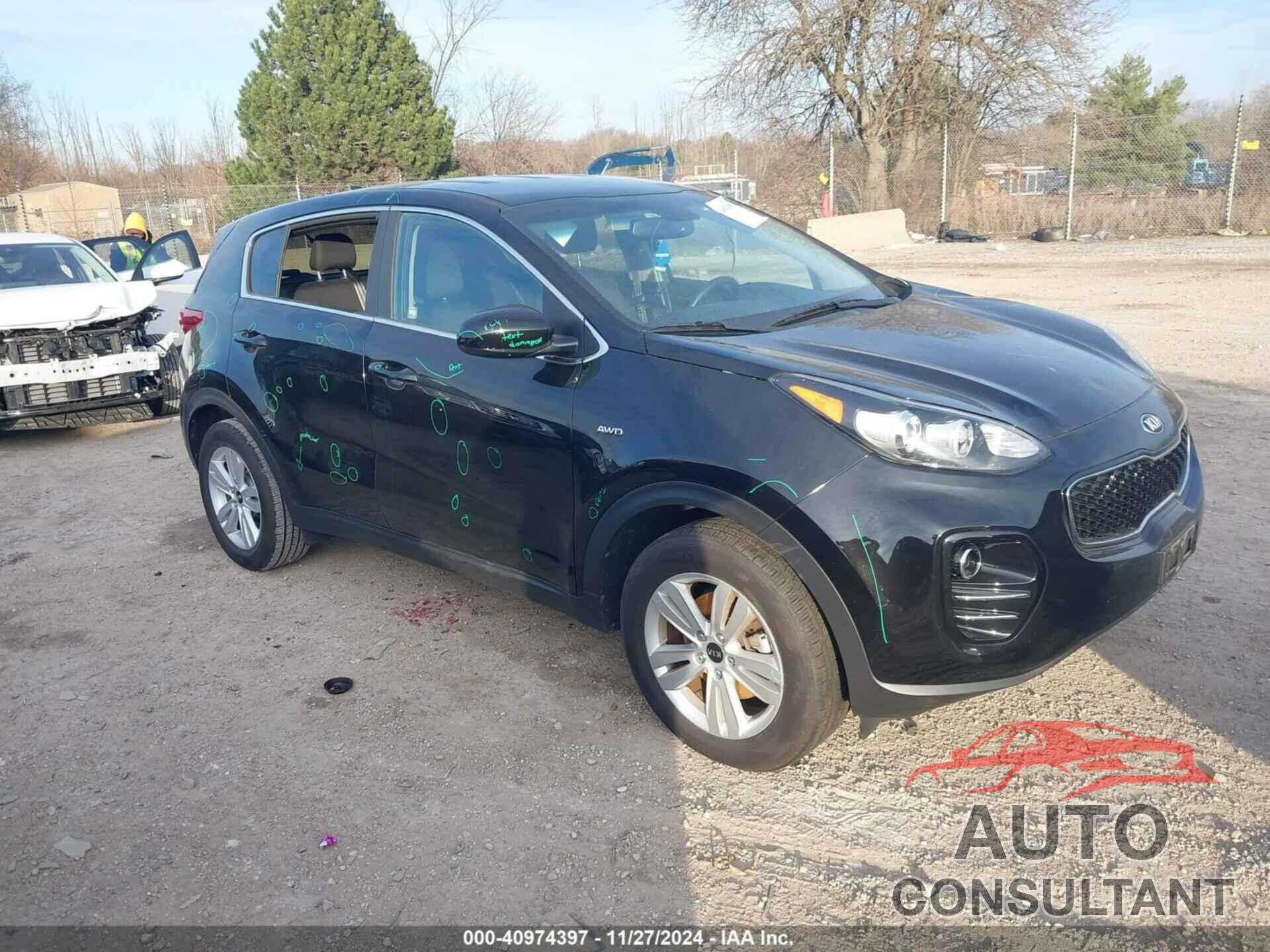 KIA SPORTAGE 2017 - KNDPMCAC1H7274047