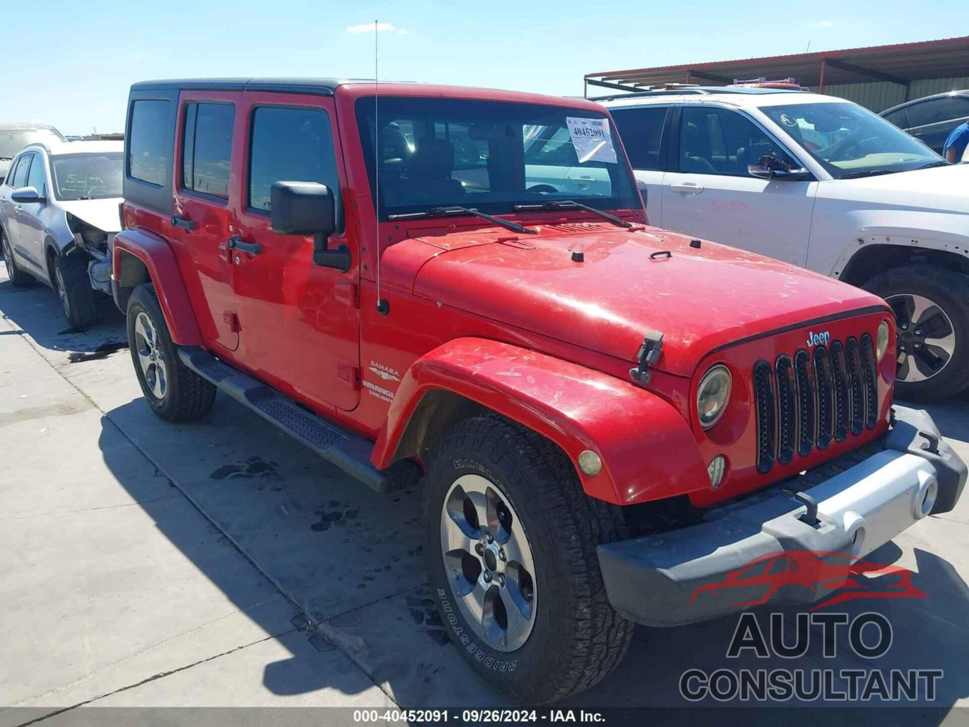 JEEP WRANGLER UNLIMITED 2012 - 1C4BJWEG9CL233246