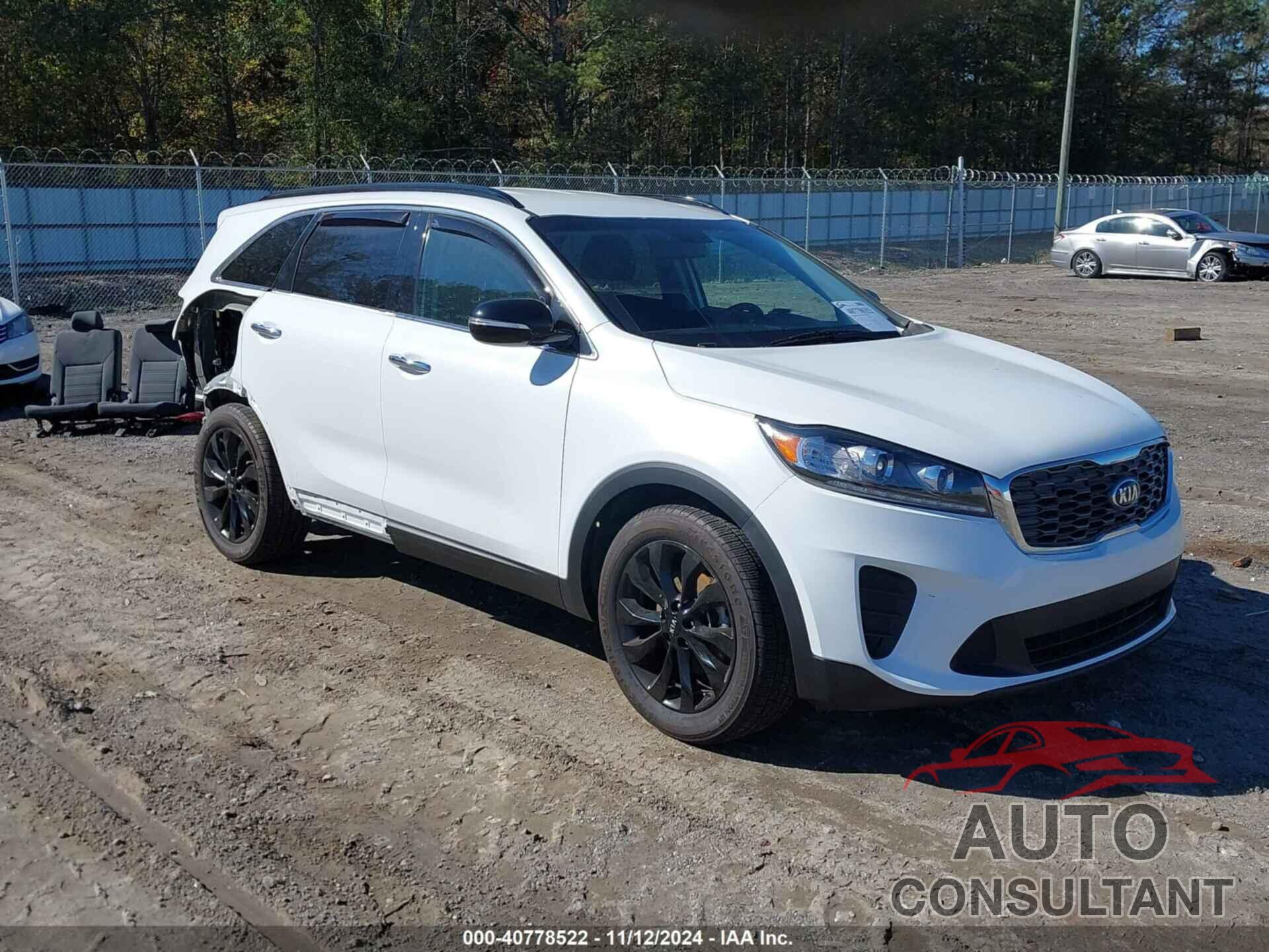 KIA SORENTO 2019 - 5XYPG4A50KG604270