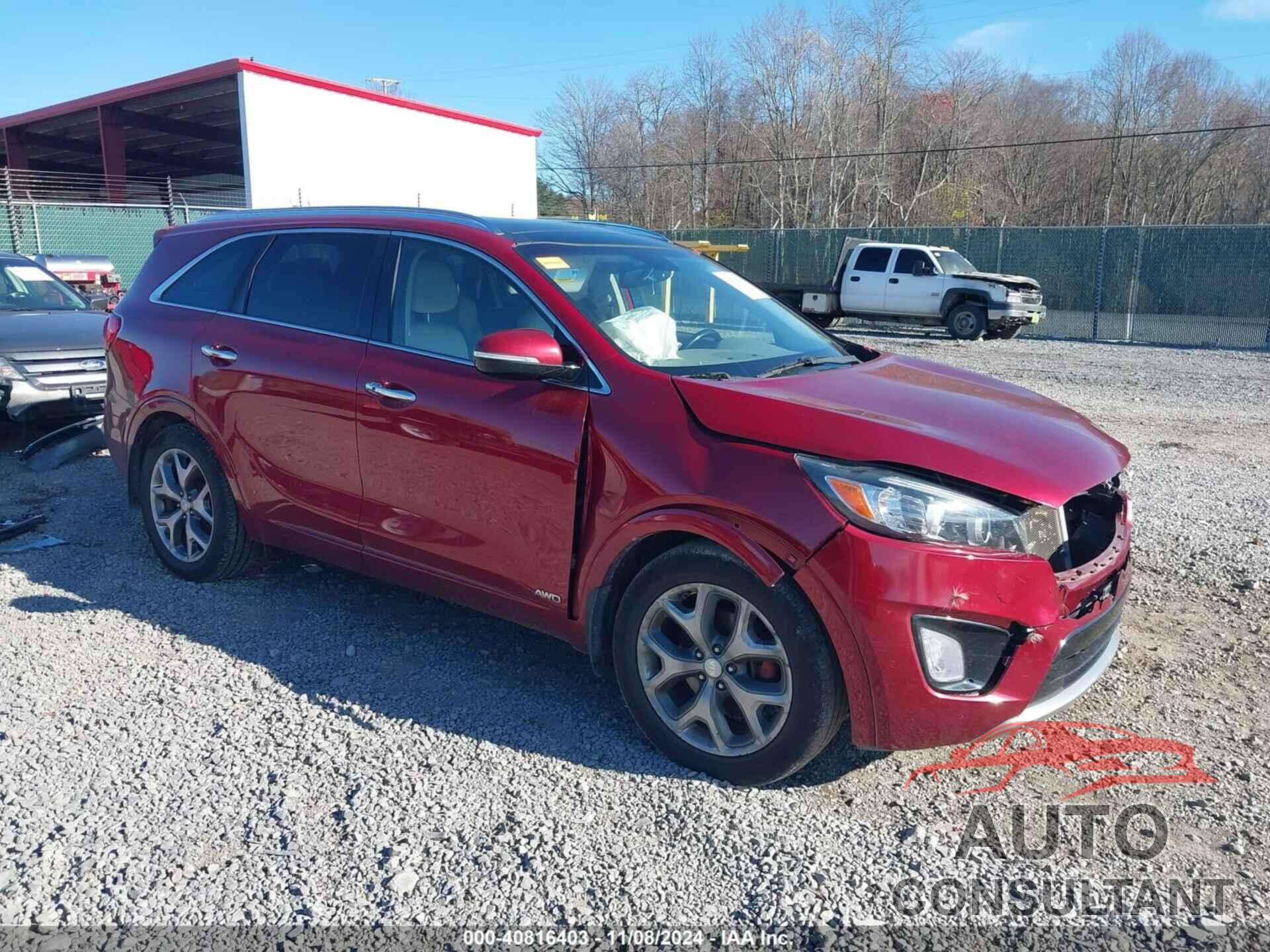 KIA SORENTO 2016 - 5XYPKDA50GG087090