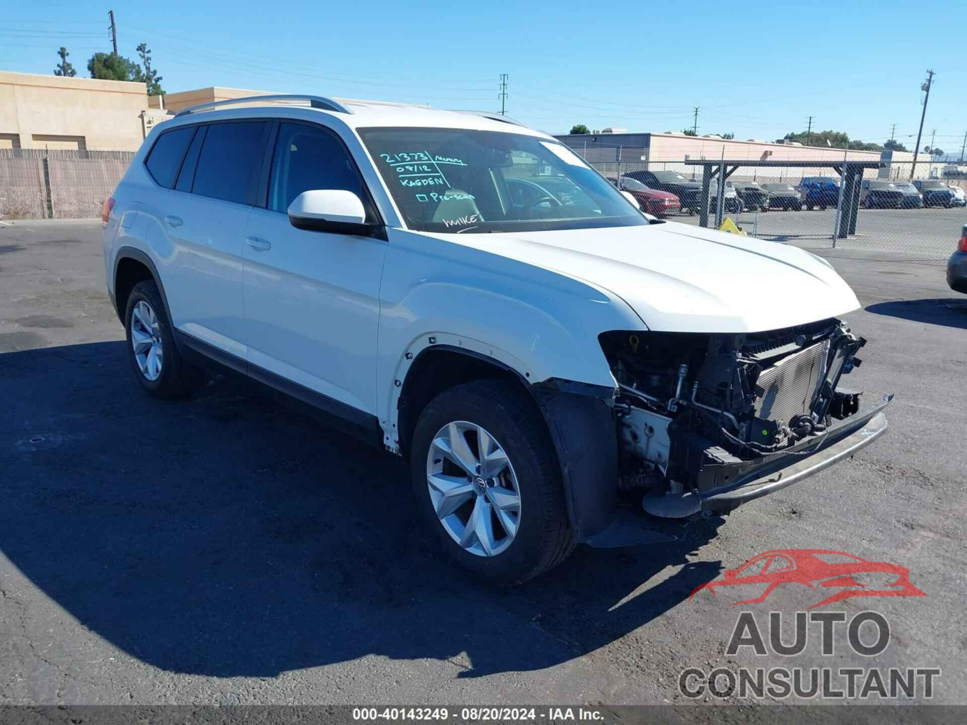 VOLKSWAGEN ATLAS 2019 - 1V2DP2CA0KC621915