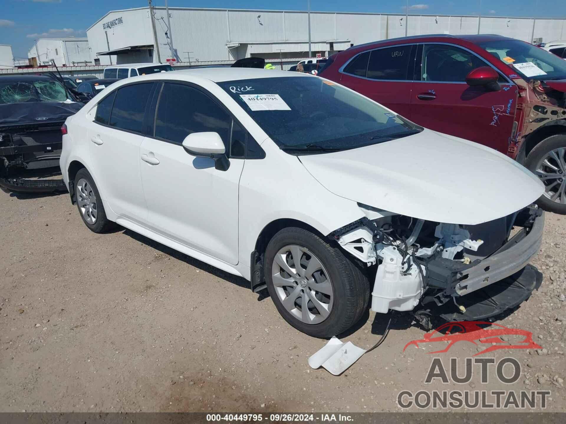 TOYOTA COROLLA 2022 - JTDEPMAE9N3007229