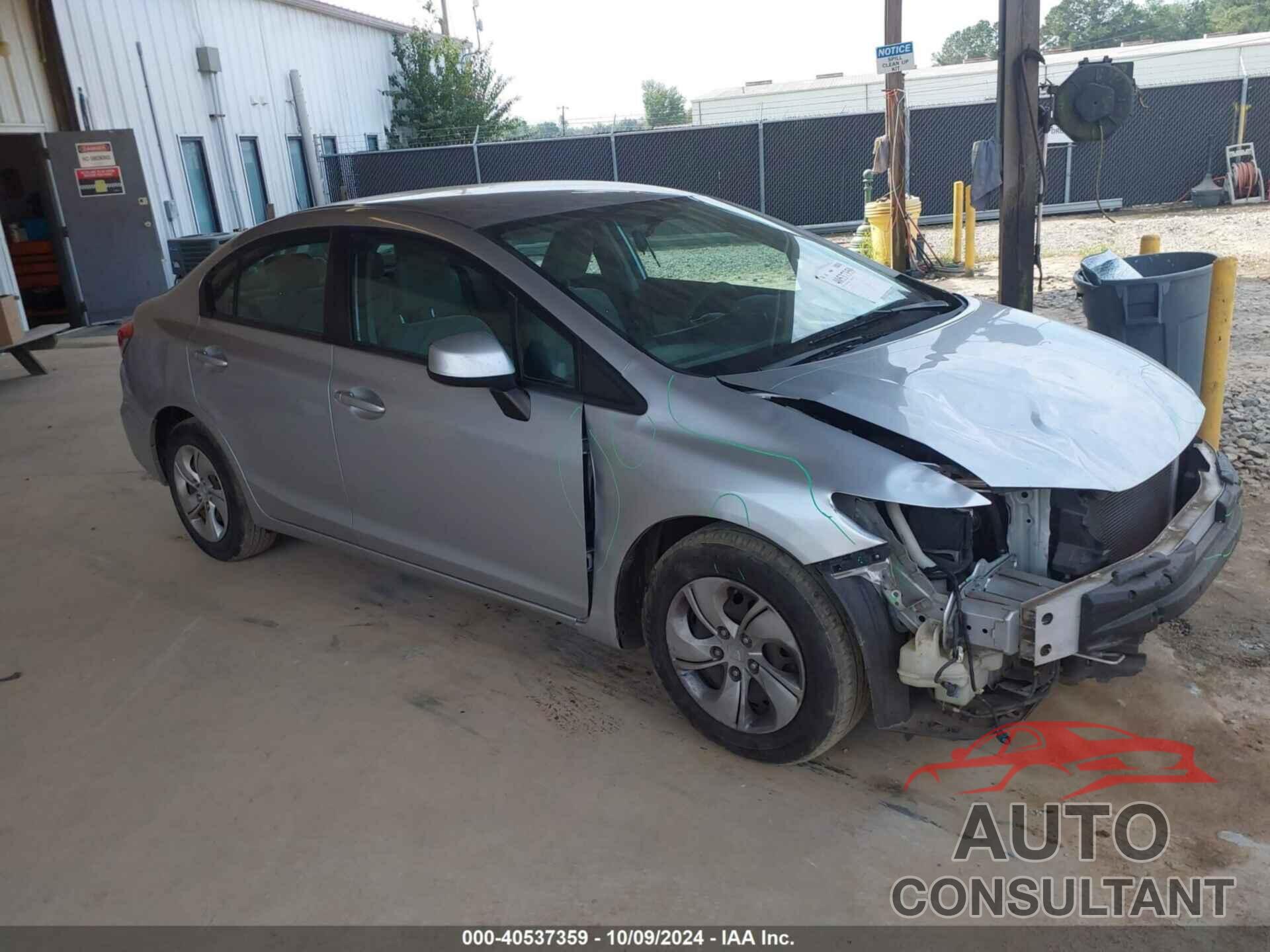 HONDA CIVIC 2013 - 19XFB2F55DE280689