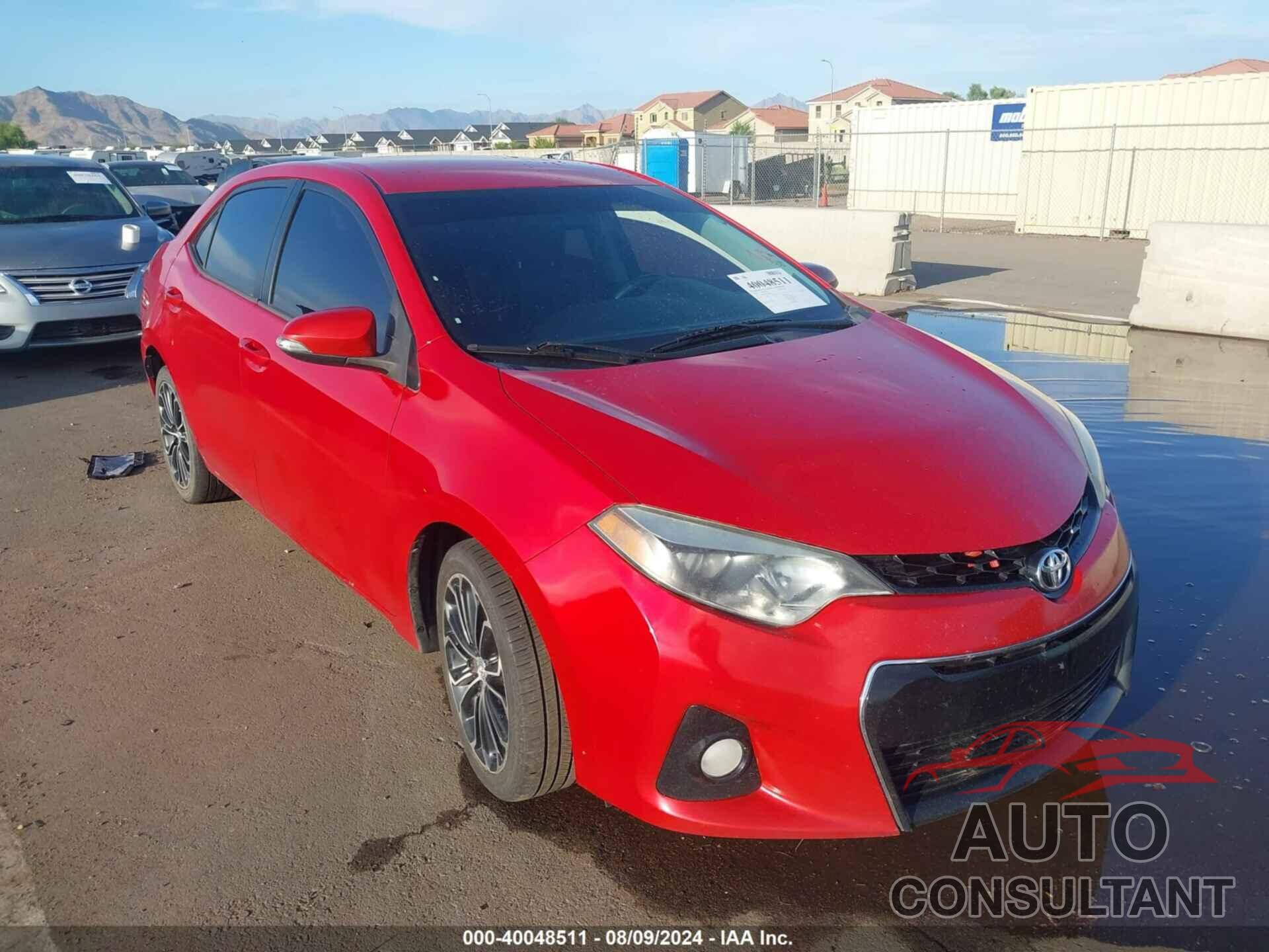 TOYOTA COROLLA 2016 - 2T1BURHE2GC528995