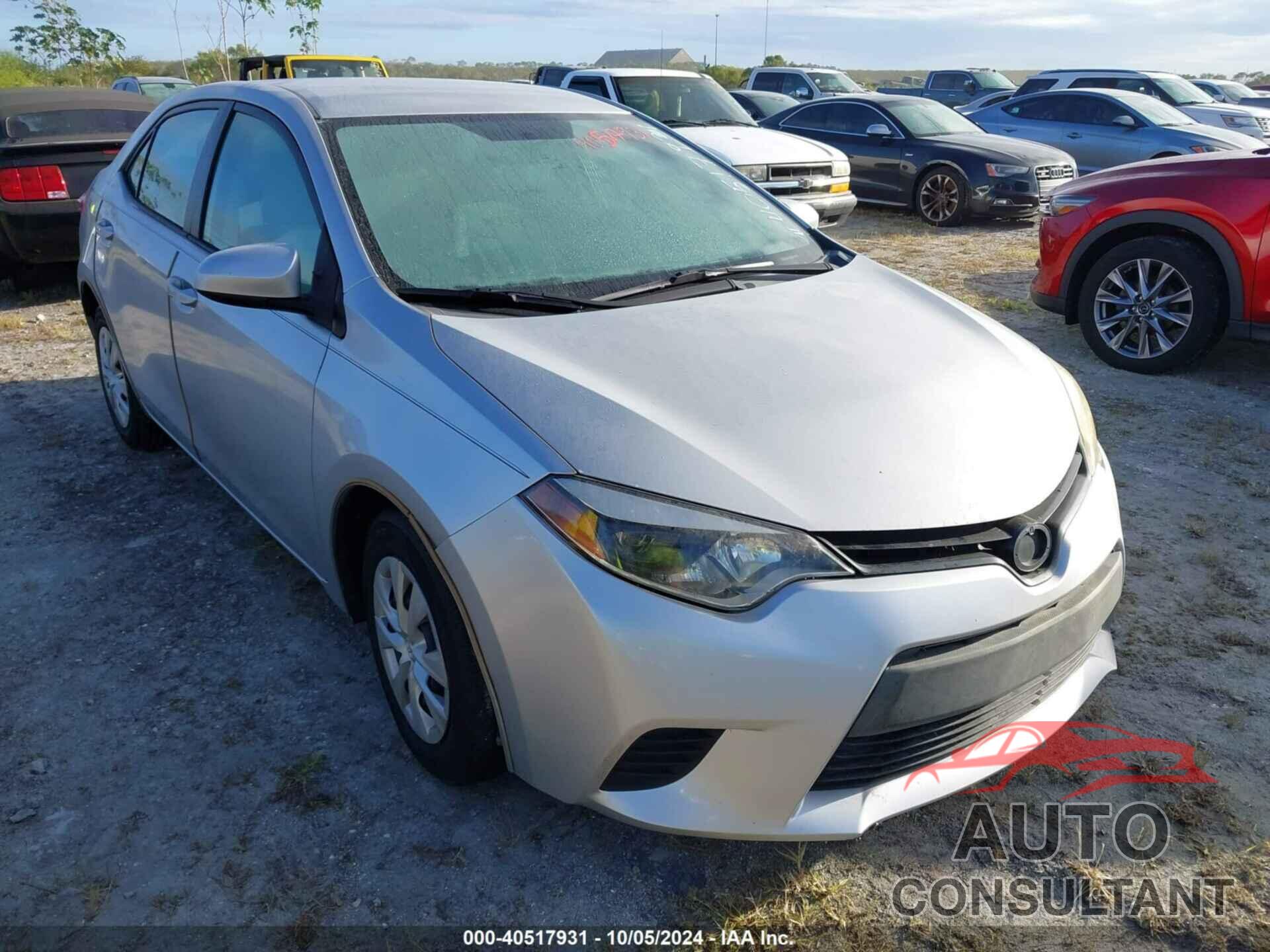TOYOTA COROLLA 2015 - 2T1BURHE4FC233251
