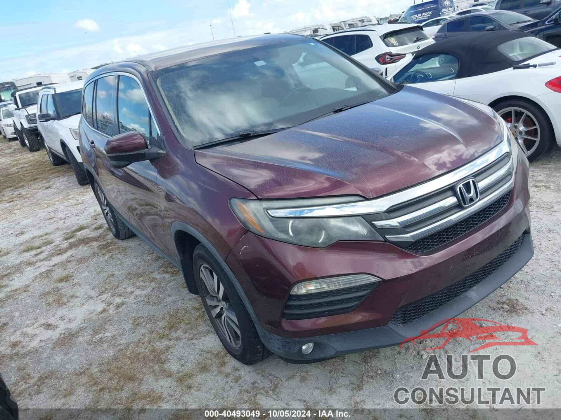 HONDA PILOT 2016 - 5FNYF5H31GB008858