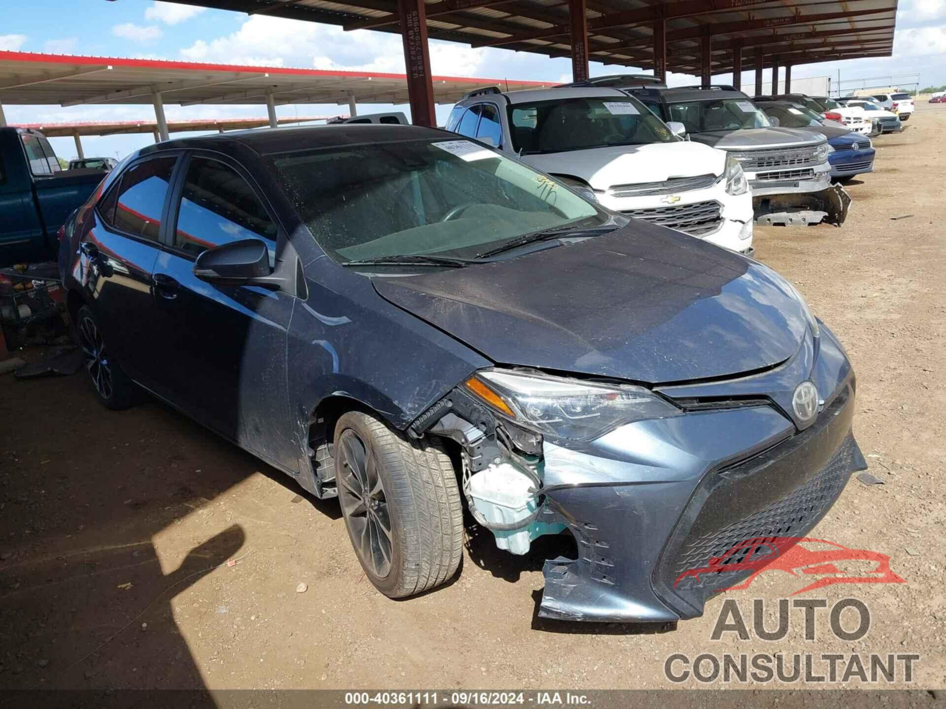 TOYOTA COROLLA 2017 - 2T1BURHEXHC940518