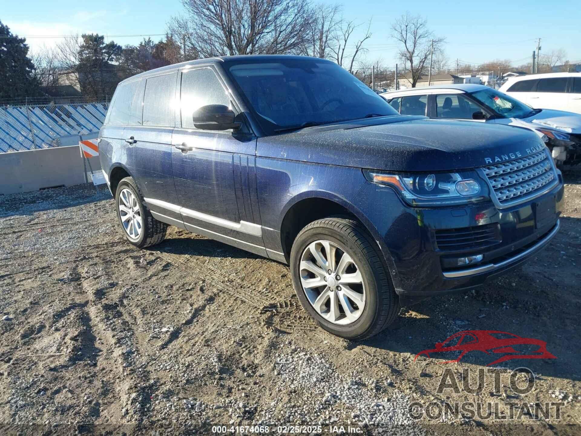 LAND ROVER RANGE ROVER 2016 - SALGS2VF2GA282558
