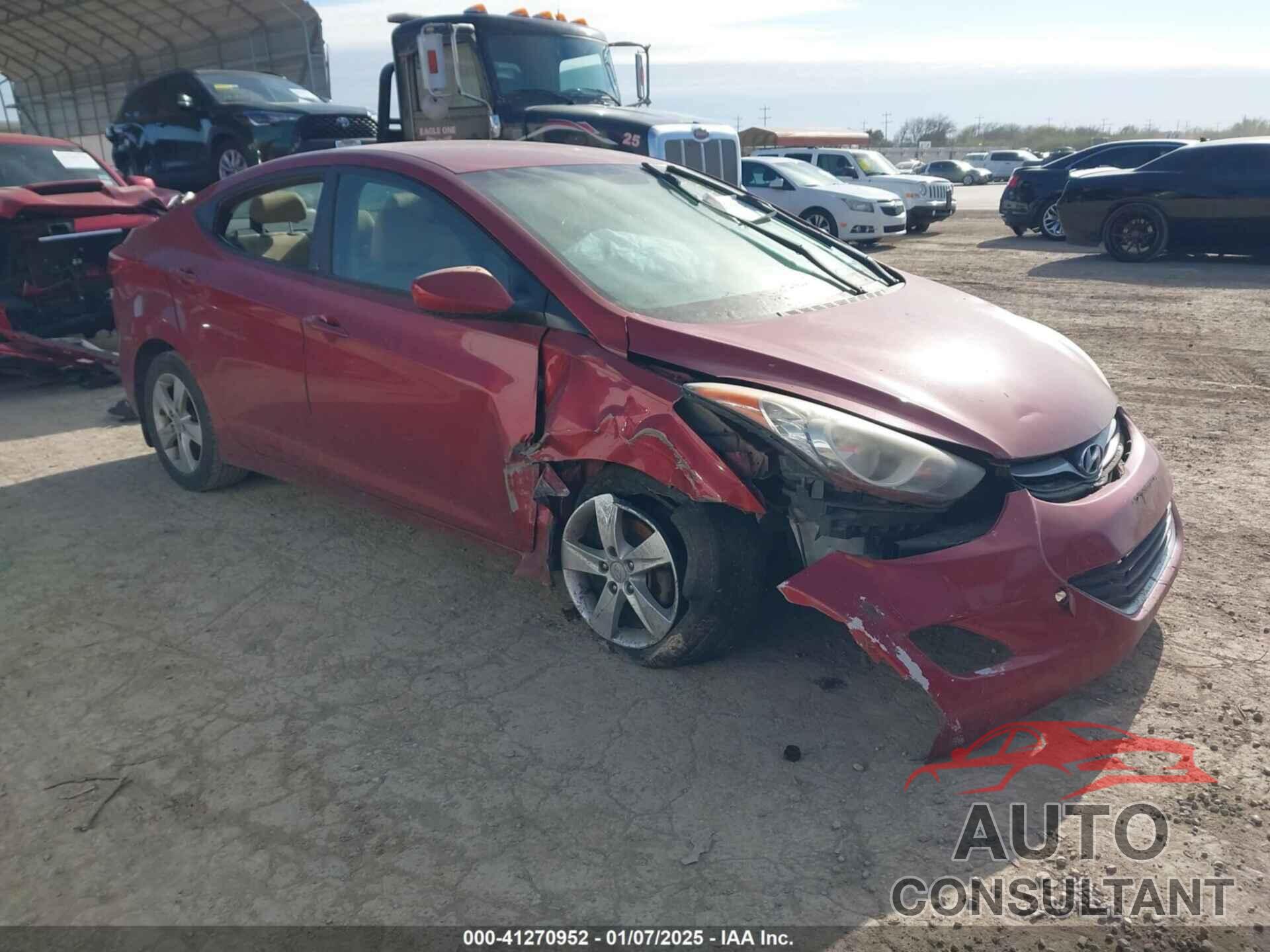 HYUNDAI ELANTRA 2013 - KMHDH4AE6DU496900