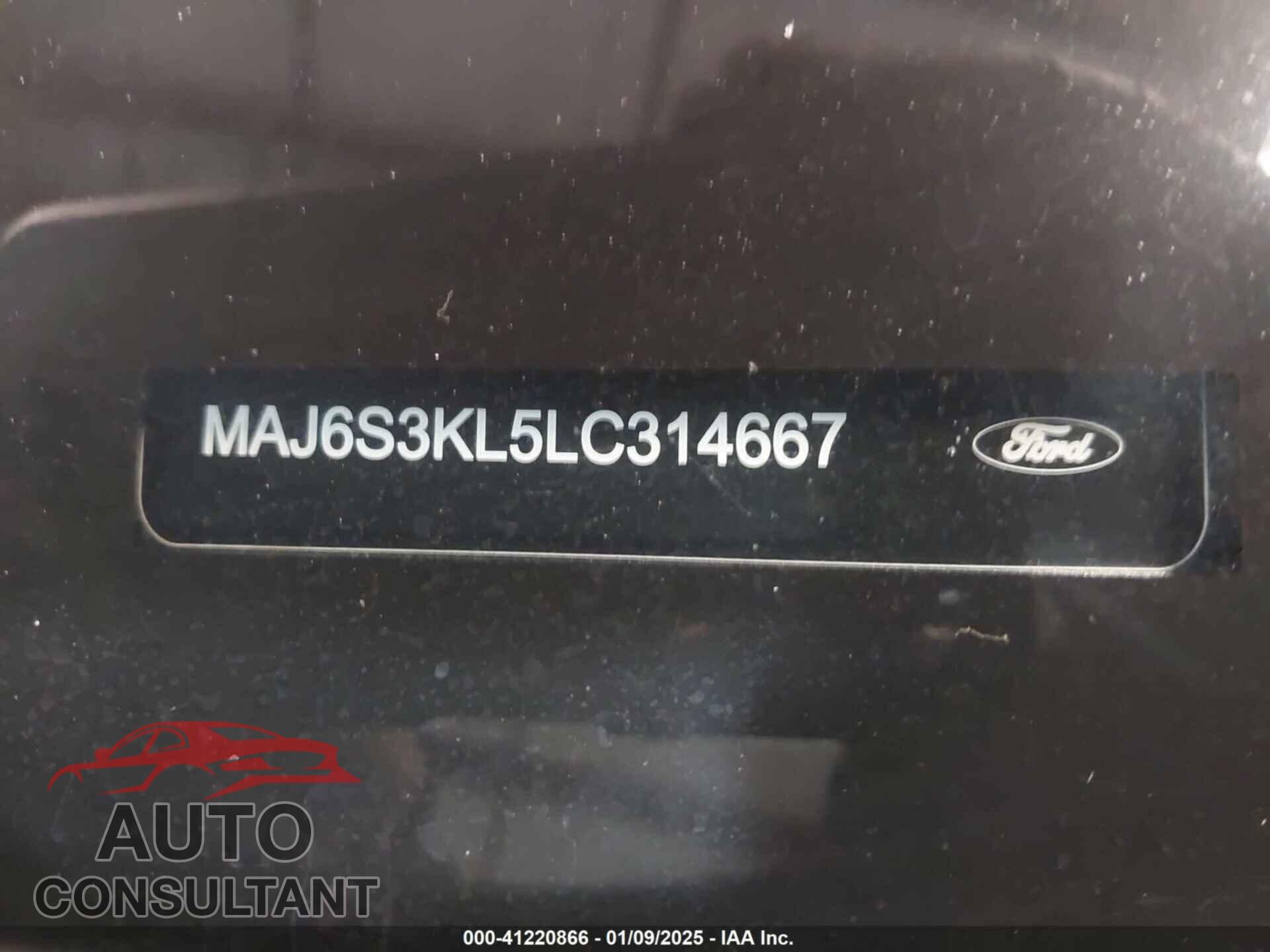 FORD ECOSPORT 2020 - MAJ6S3KL5LC314667