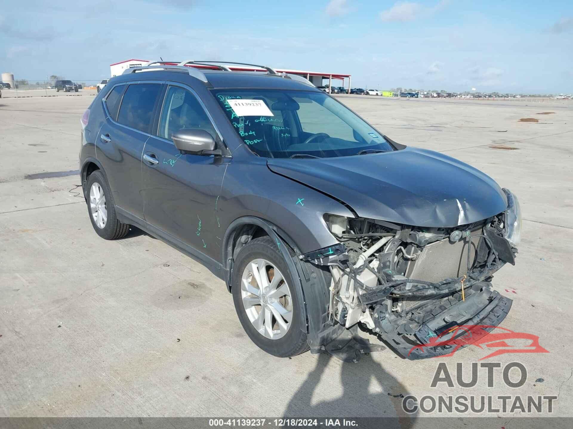 NISSAN ROGUE 2015 - KNMAT2MT8FP509474