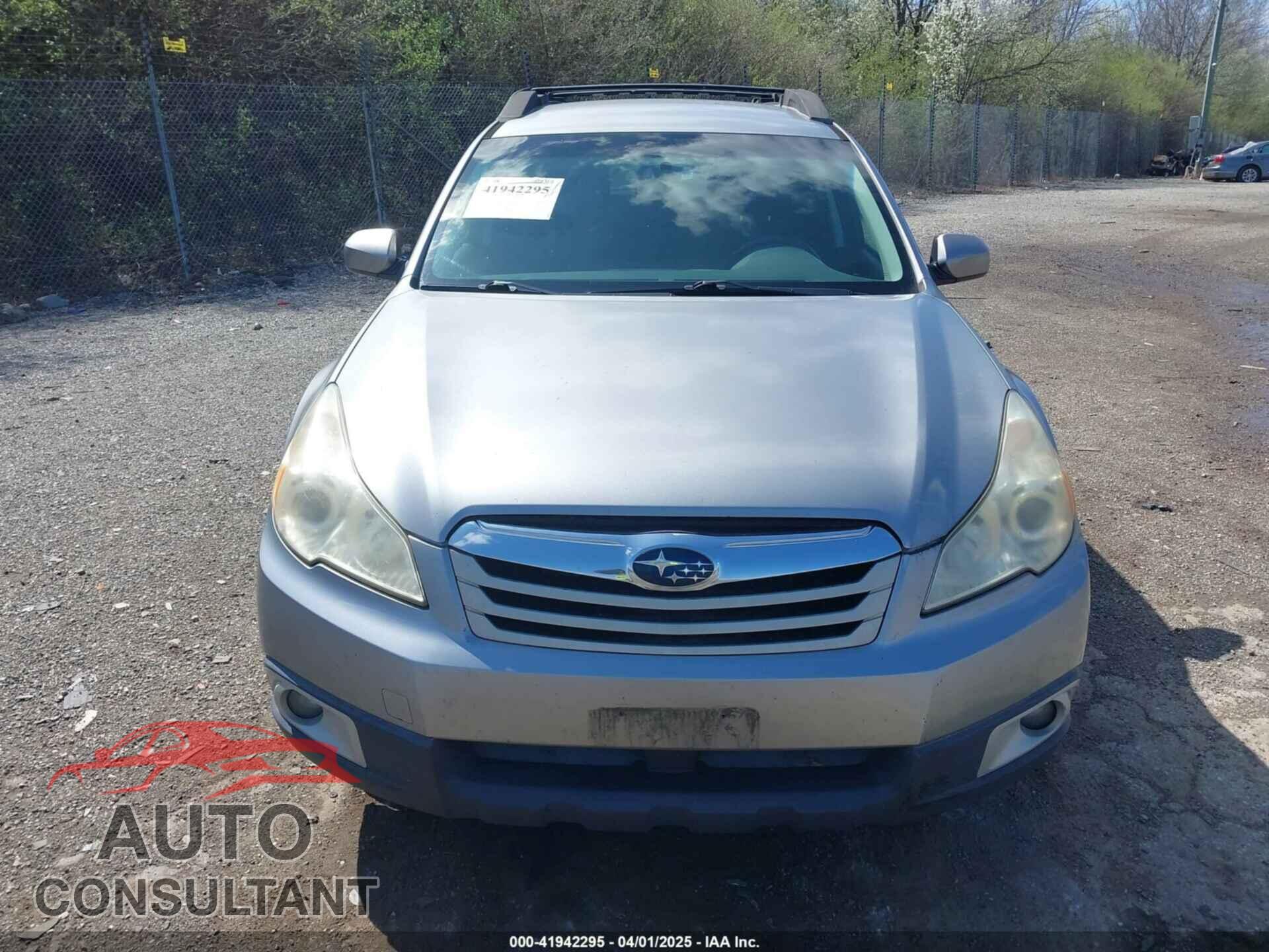 SUBARU OUTBACK 2011 - 4S4BRBCC4B3377167