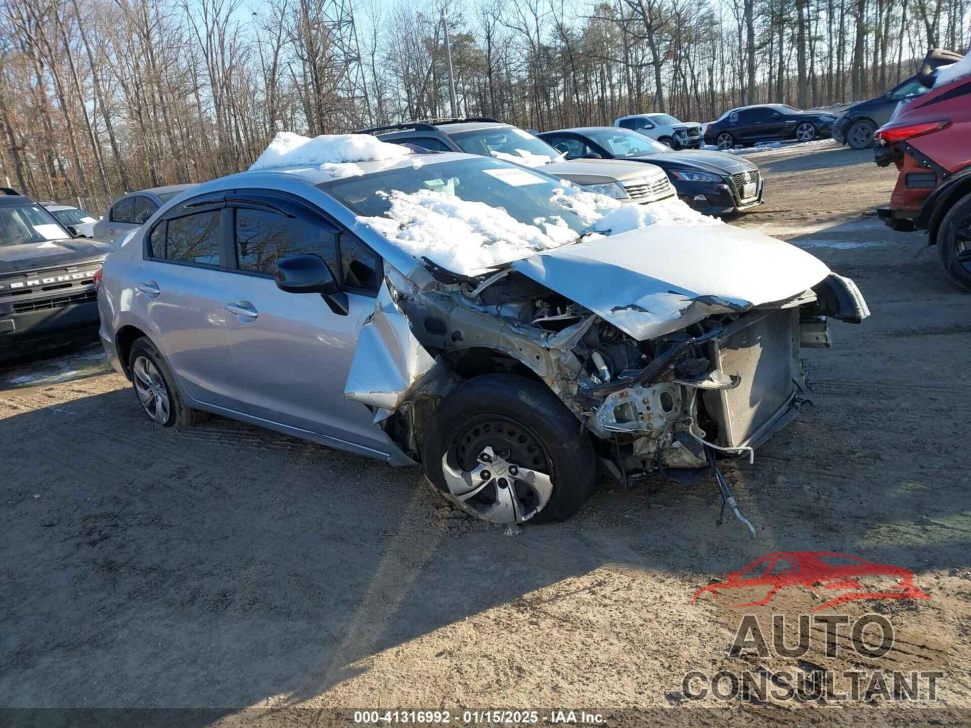 HONDA CIVIC 2013 - 19XFB2F57DE241098