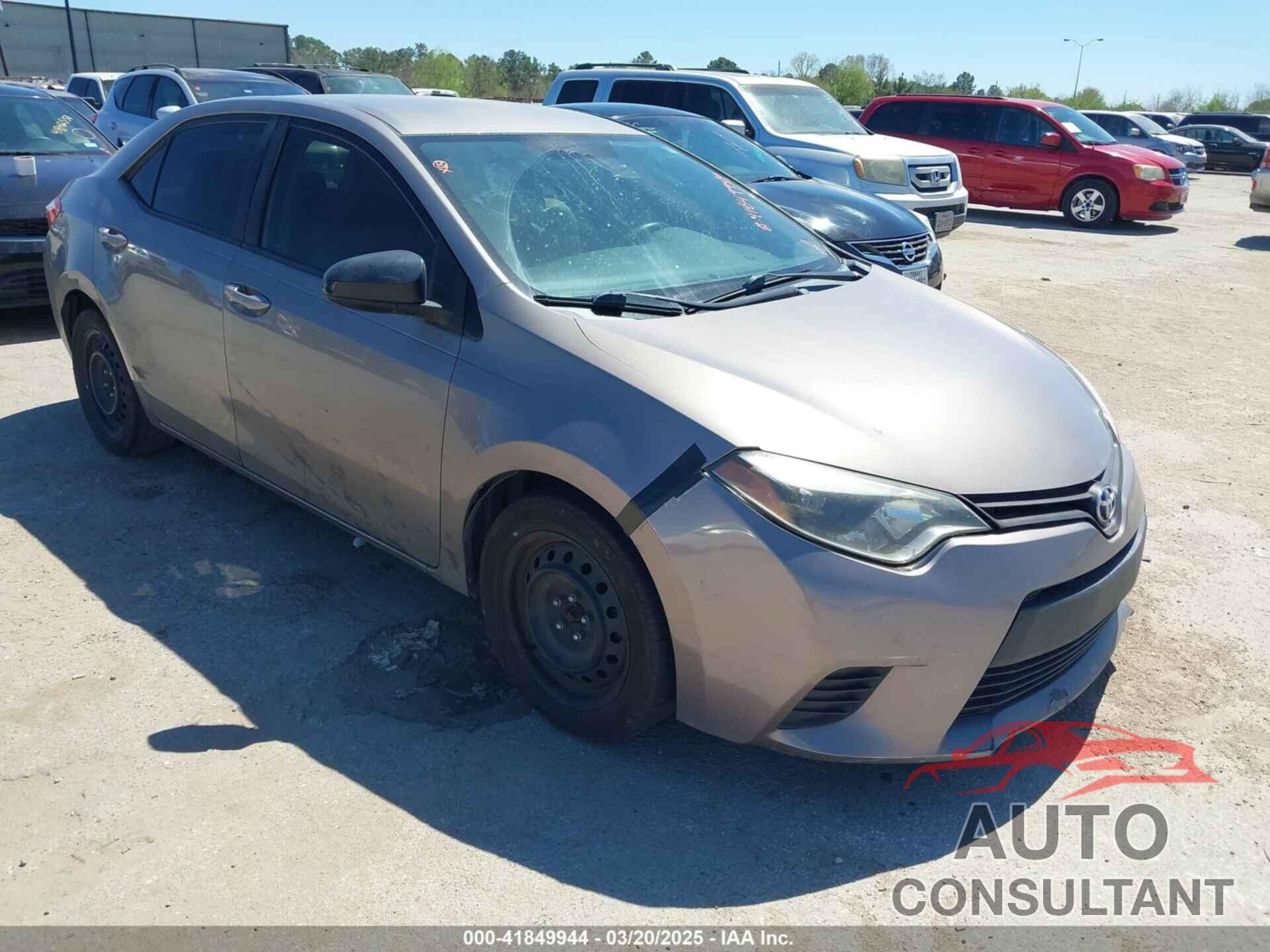 TOYOTA COROLLA 2014 - 2T1BURHE2EC184193