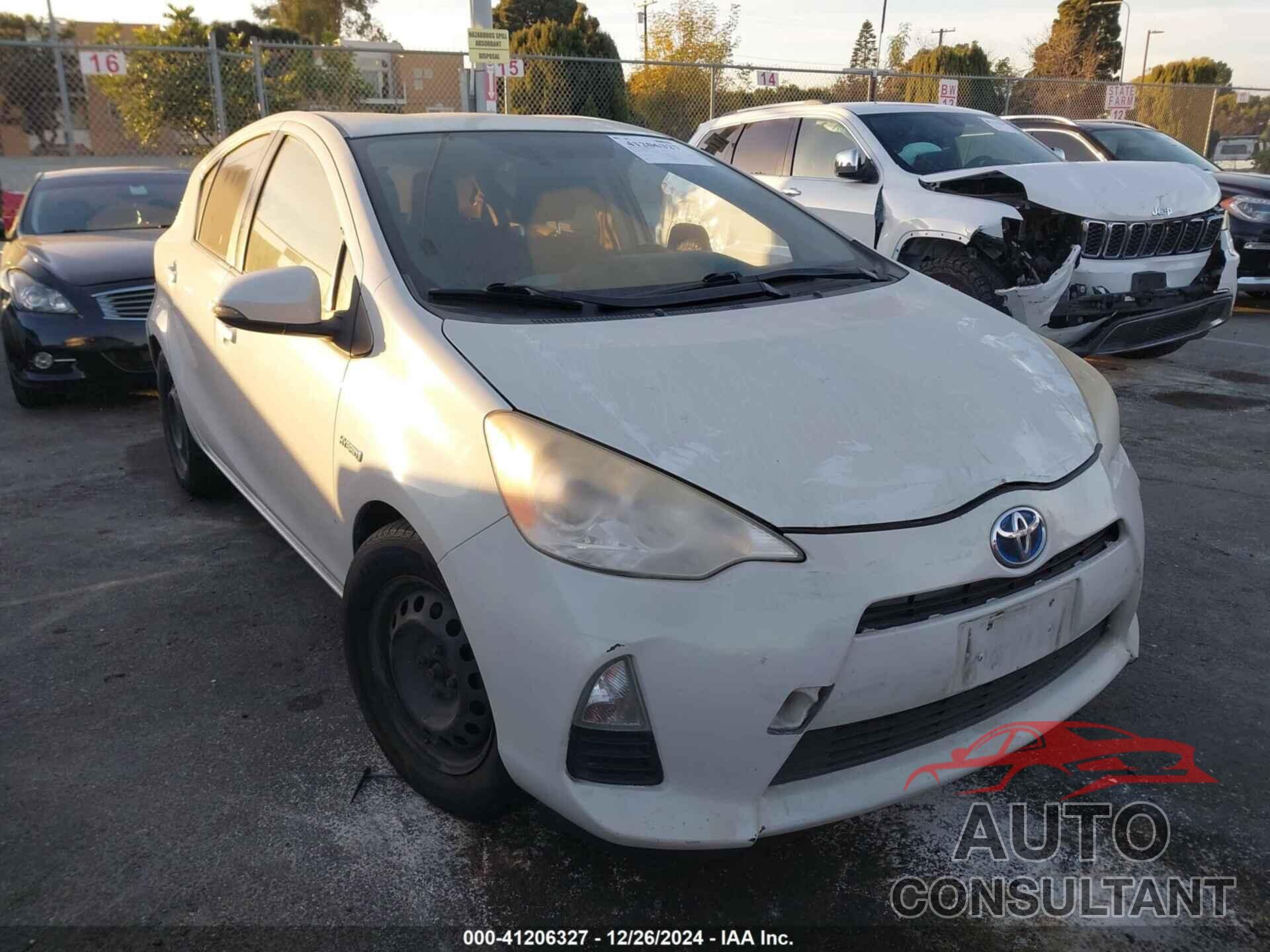 TOYOTA PRIUS C 2012 - JTDKDTB38C1026978