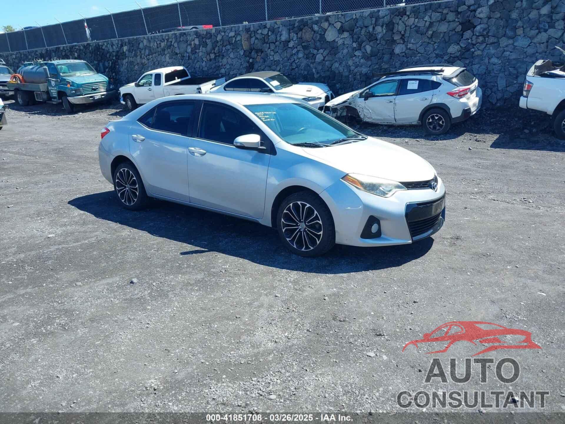 TOYOTA COROLLA 2014 - 5YFBURHE0EP102400