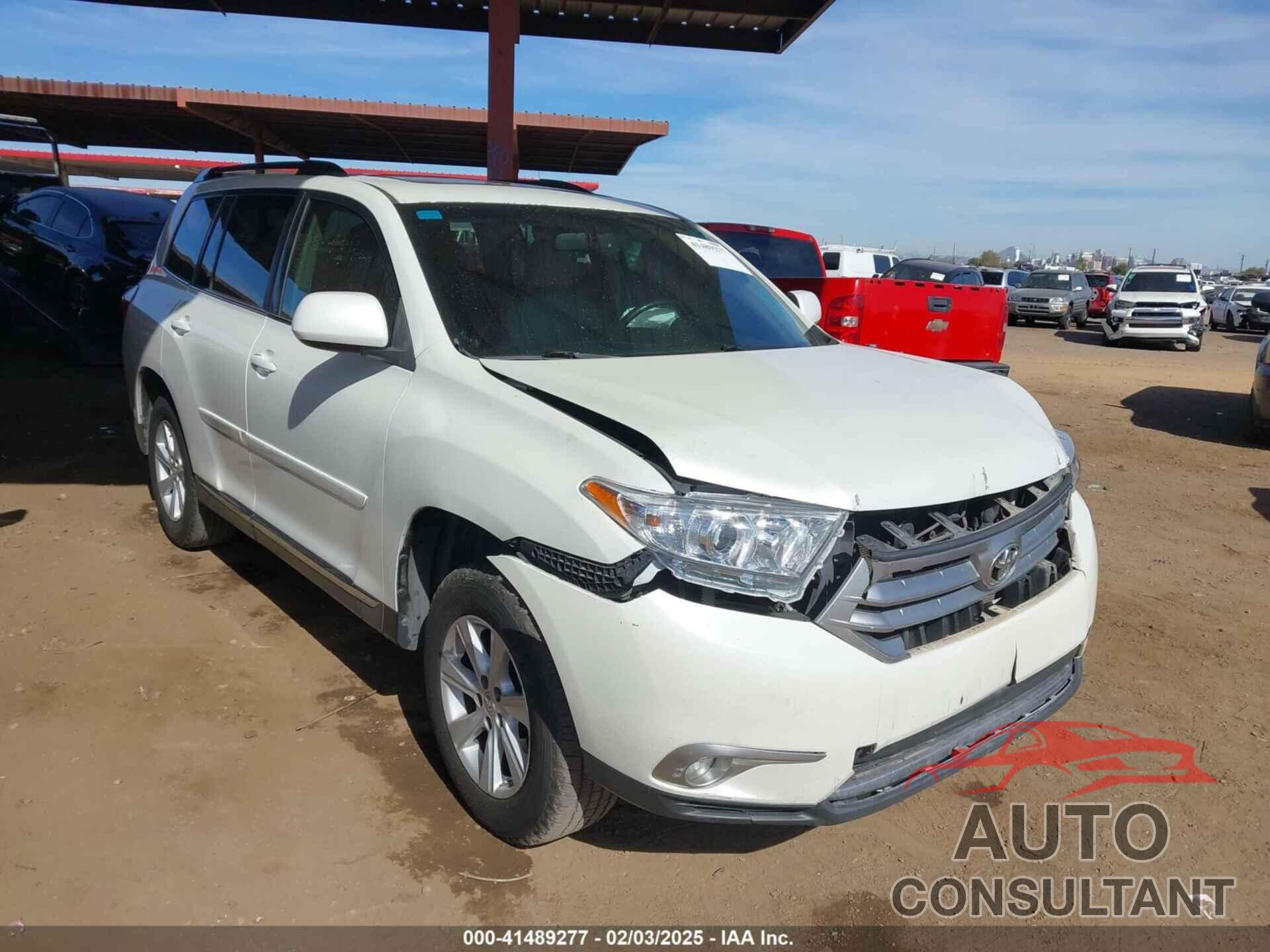 TOYOTA HIGHLANDER 2012 - 5TDZK3EH7CS088712