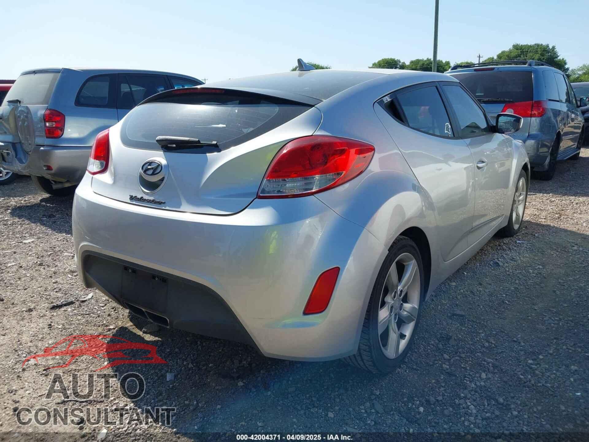 HYUNDAI VELOSTER 2012 - KMHTC6AD4CU021595