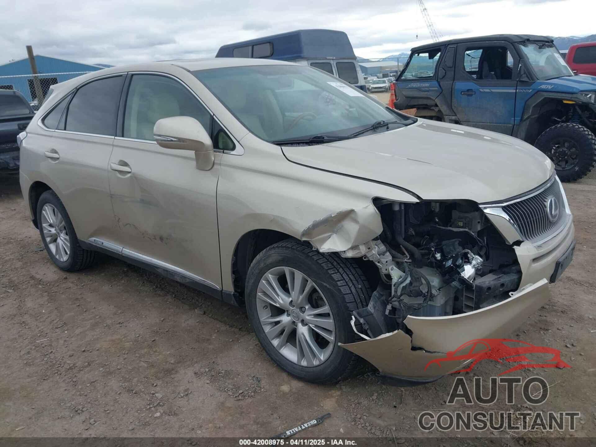 LEXUS RX 450H 2011 - JTJZB1BA8B2005948