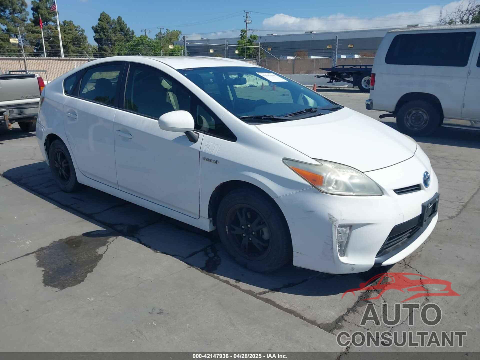 TOYOTA PRIUS 2012 - JTDKN3DU8C5456635