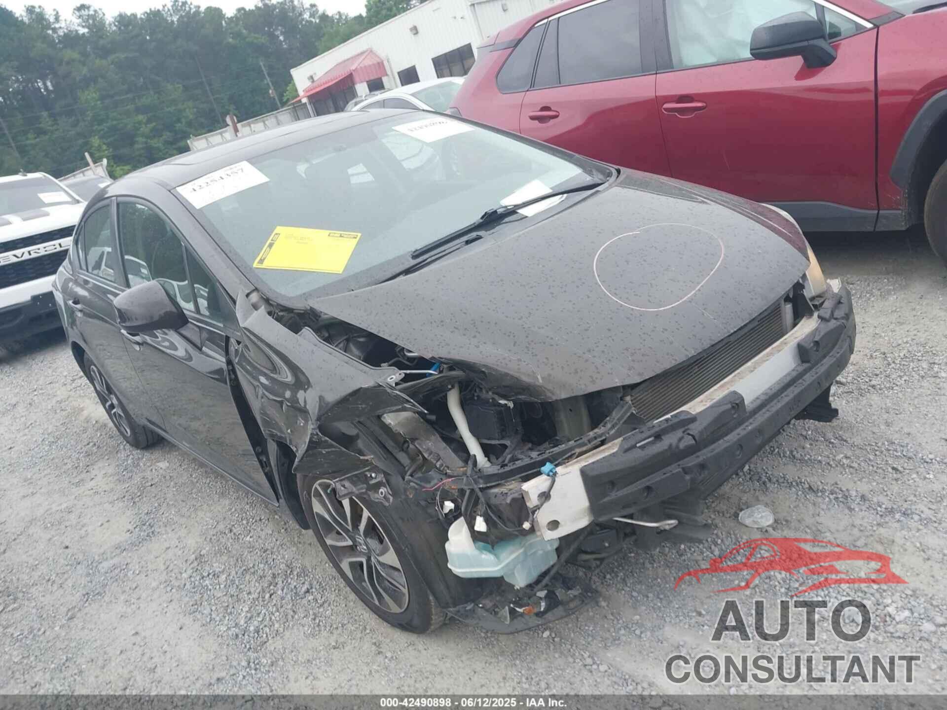 HONDA CIVIC 2013 - 19XFB2F82DE232867