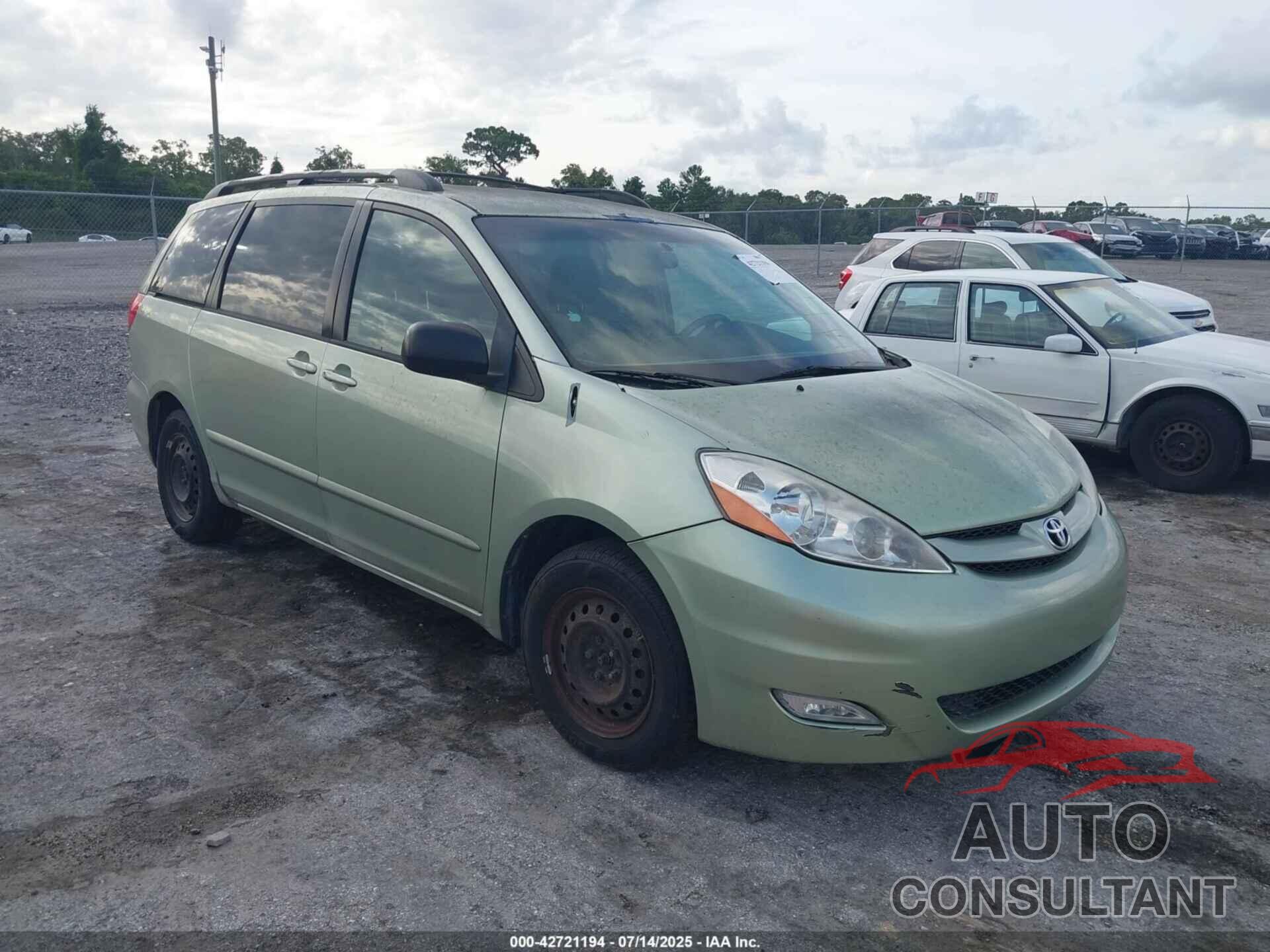 TOYOTA SIENNA 2009 - 5TDZK23C09S247631