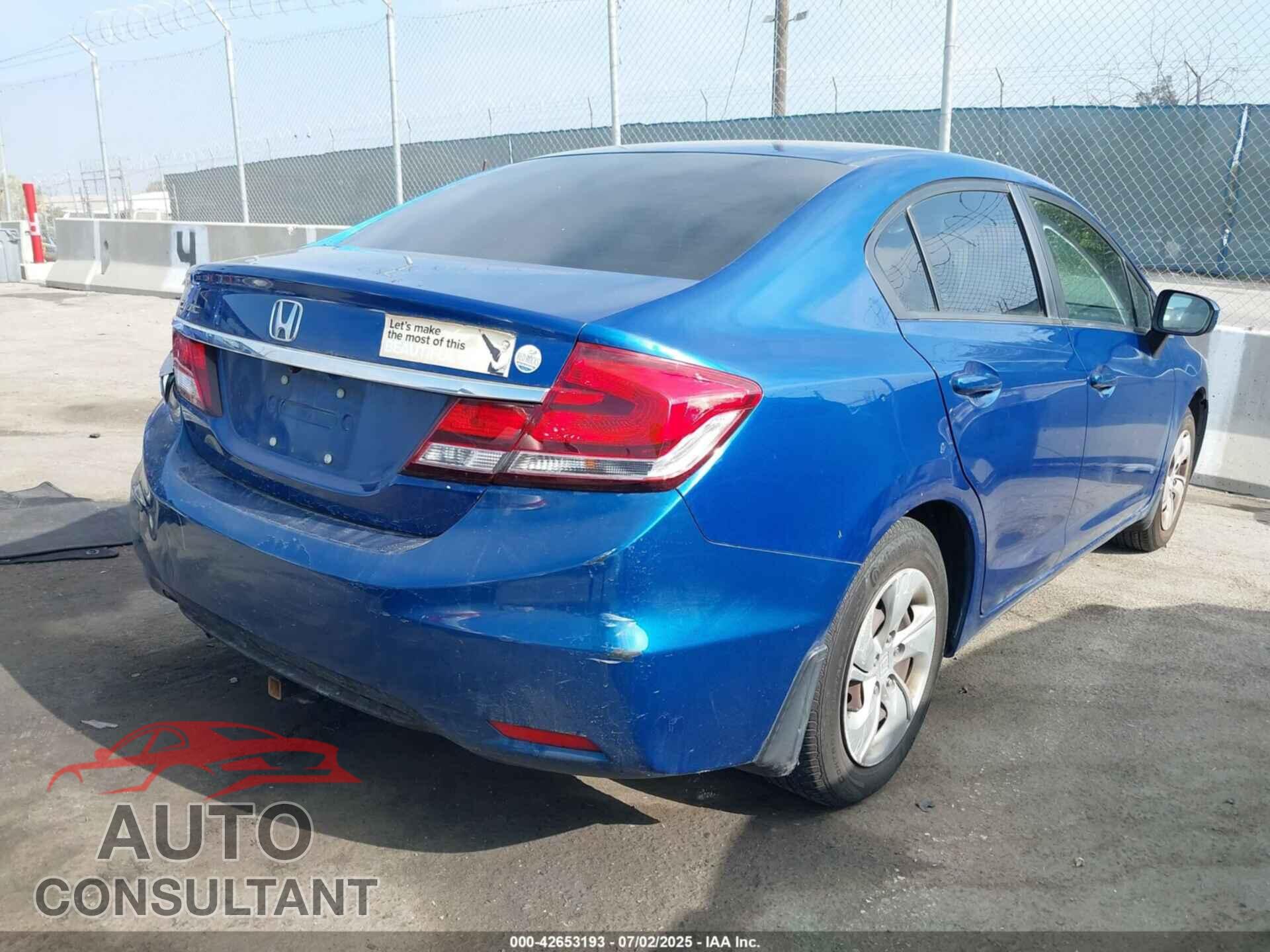 HONDA CIVIC 2014 - 19XFB2F5XEE247155