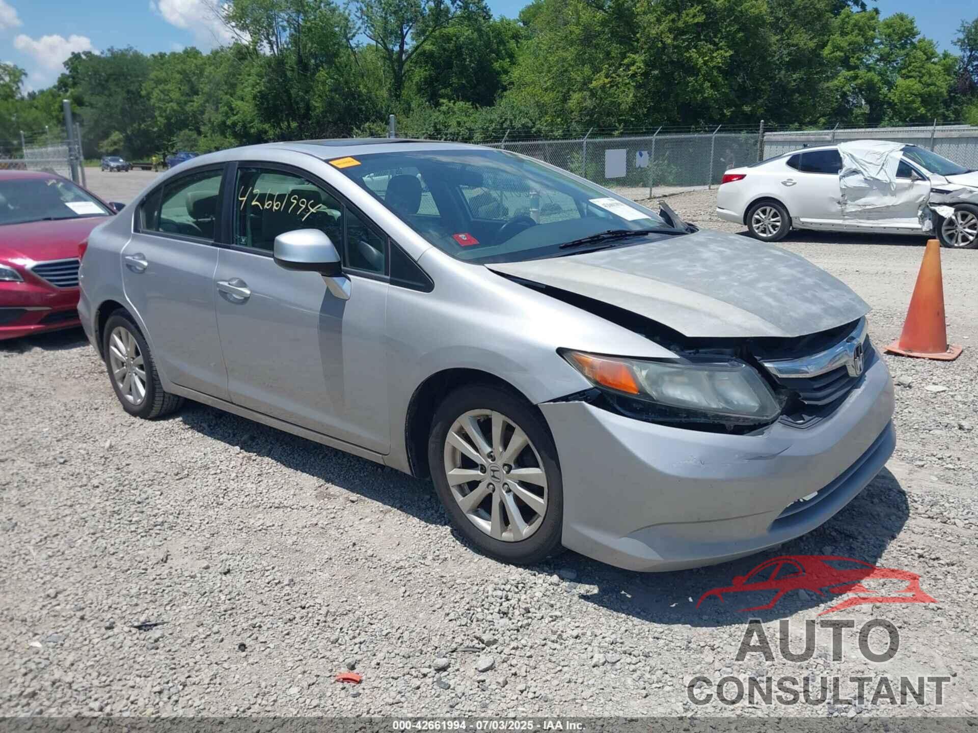 HONDA CIVIC 2012 - 19XFB2F92CE013866