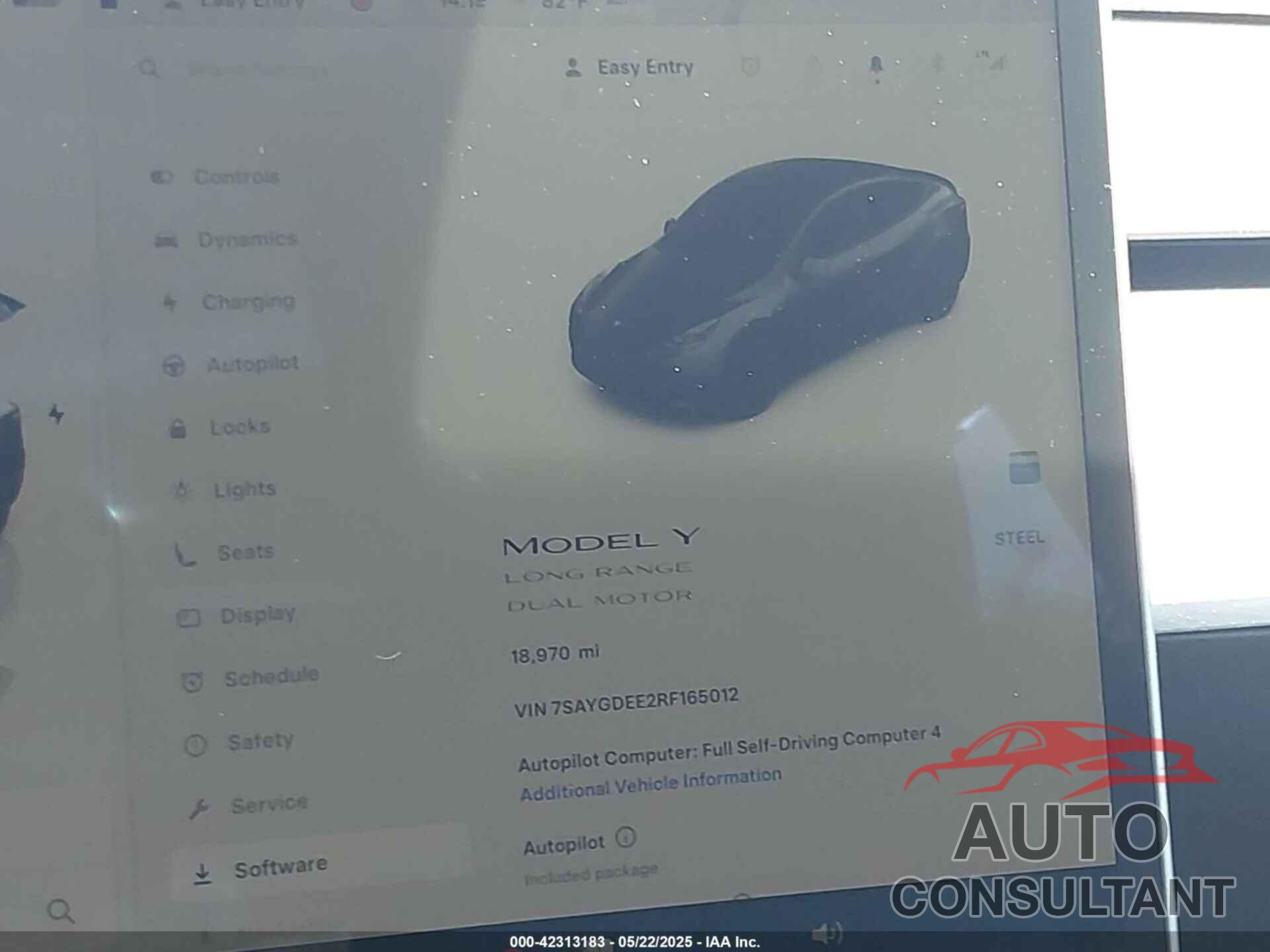 TESLA MODEL Y 2024 - 7SAYGDEE2RF165012