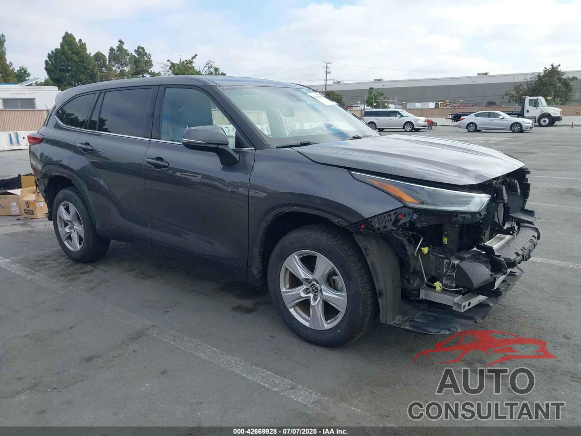 TOYOTA HIGHLANDER 2021 - 5TDCZRAH3MS074866