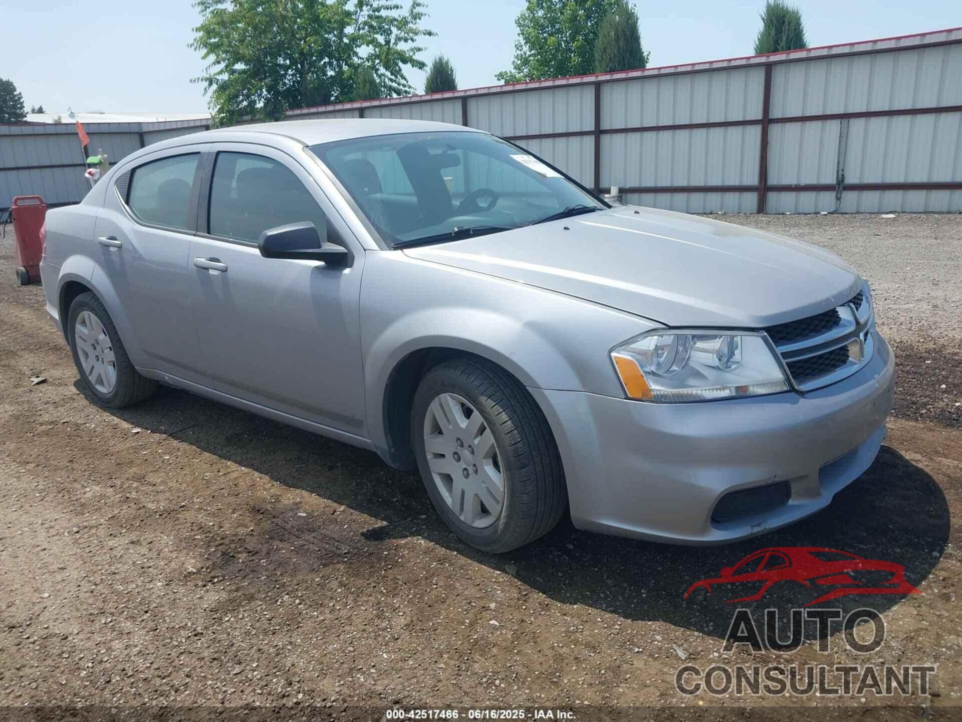 DODGE AVENGER 2013 - 1C3CDZAB1DN742474