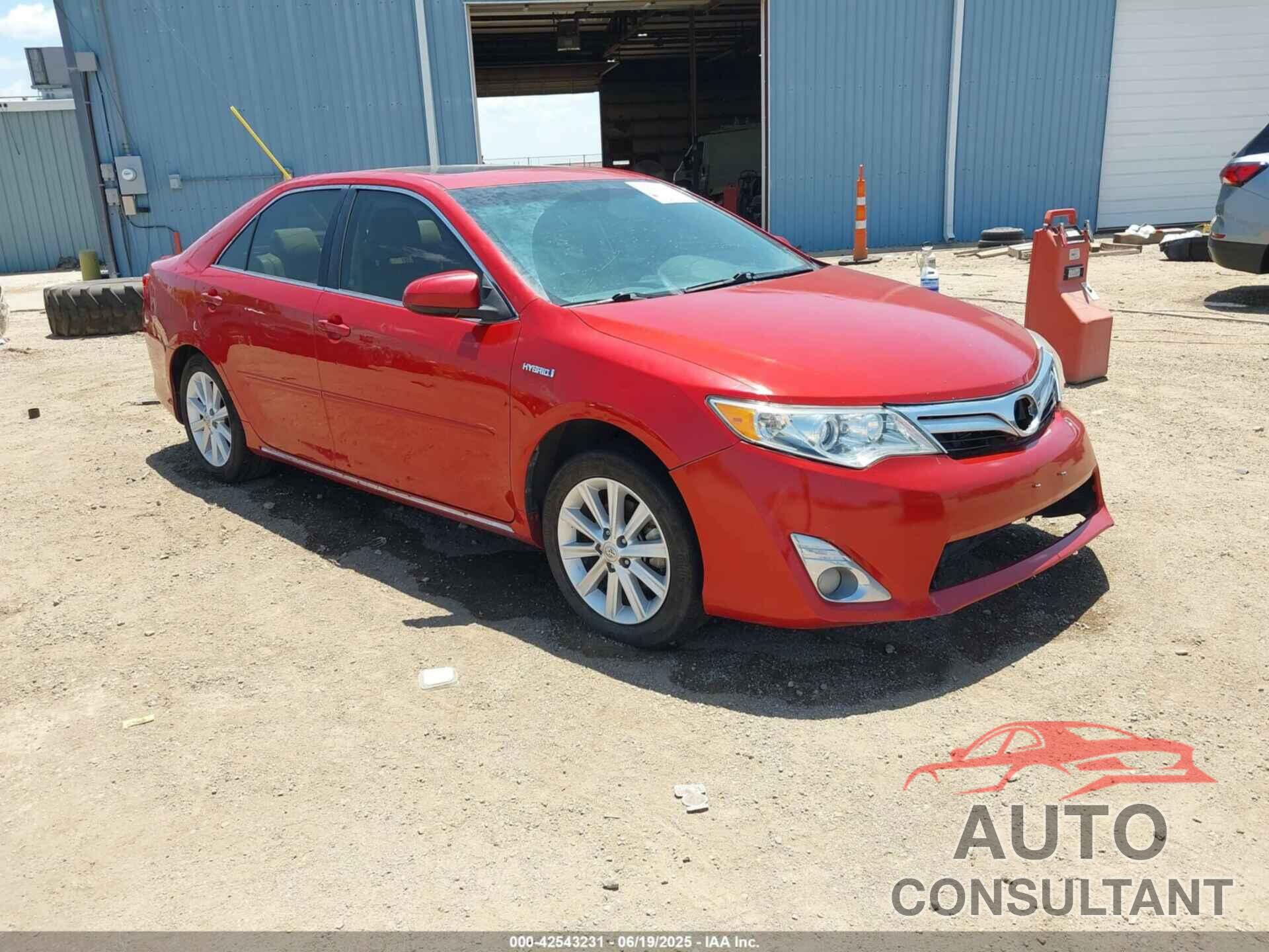TOYOTA CAMRY HYBRID 2012 - 4T1BD1FK6CU036537