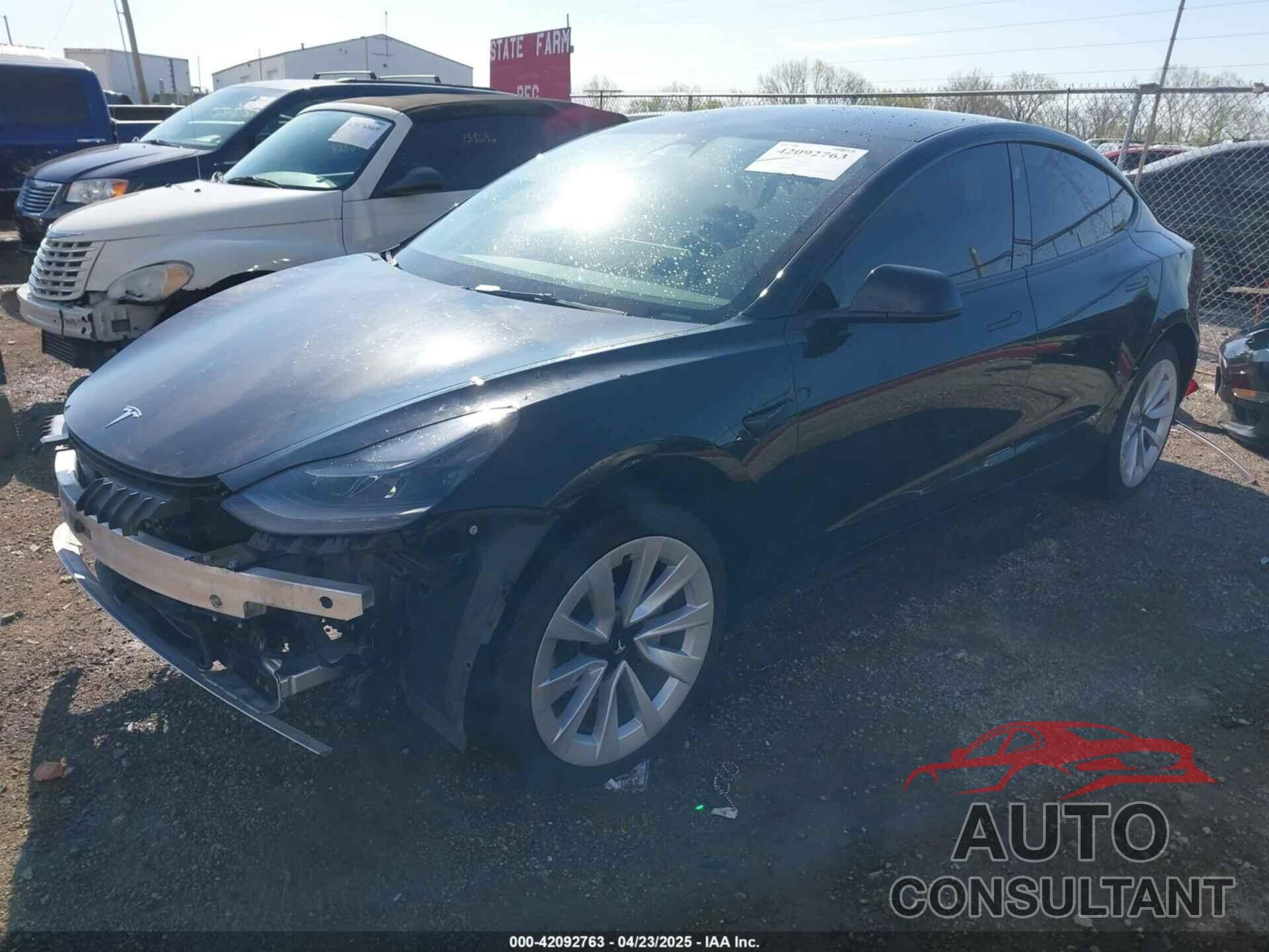 TESLA MODEL 3 2022 - 5YJ3E1EA9NF286123
