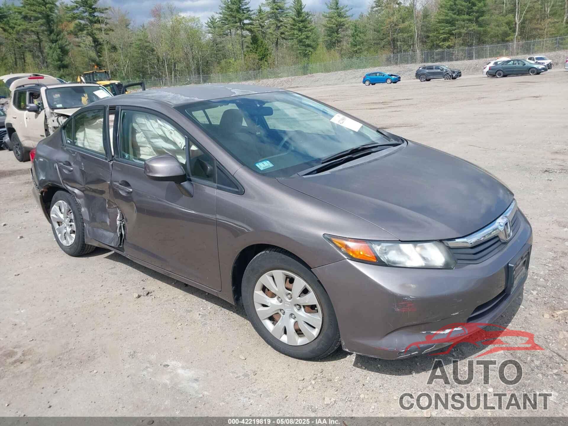 HONDA CIVIC 2012 - 2HGFB2F59CH561639