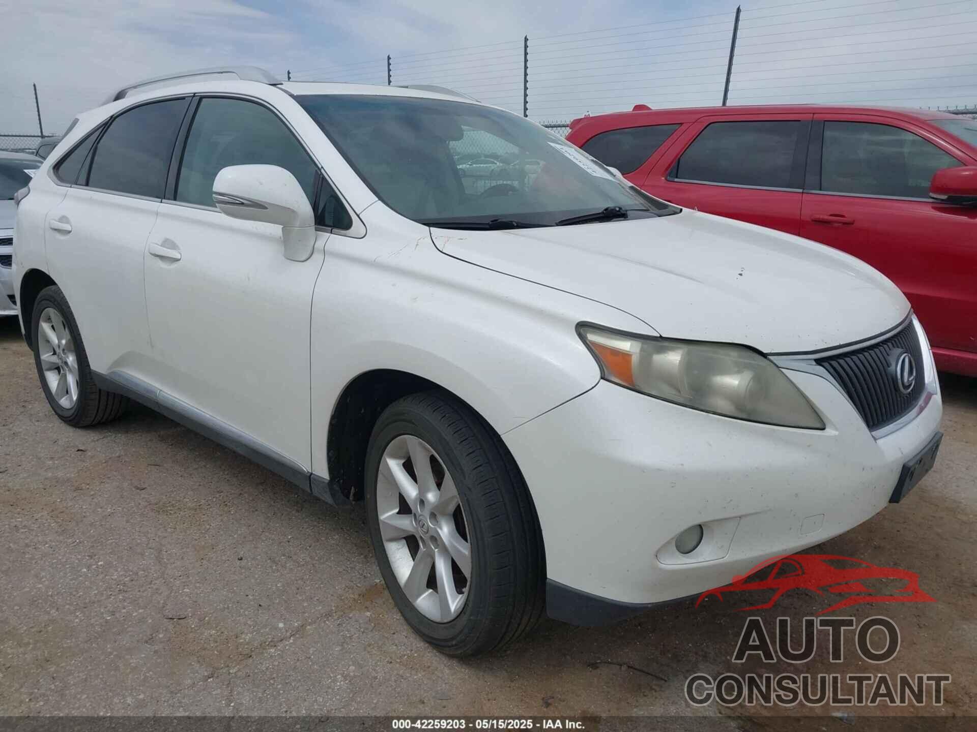 LEXUS RX 350 2011 - 2T2BK1BA3BC101858