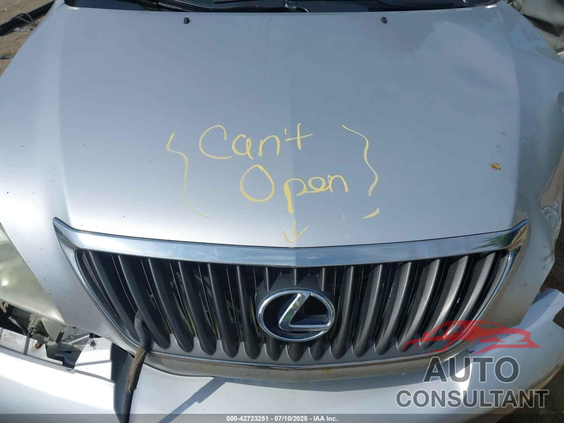 LEXUS RX 350 2009 - 2T2HK31U39C096947