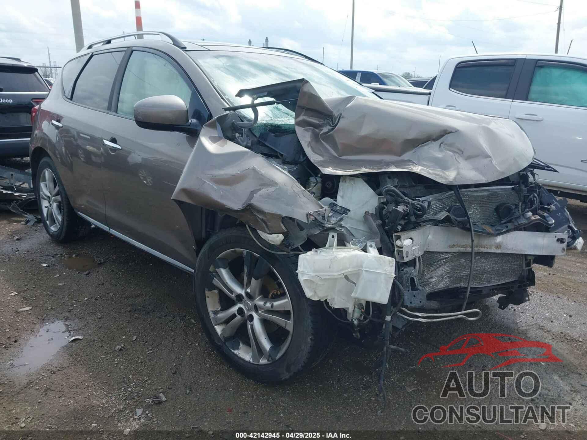 NISSAN MURANO 2010 - JN8AZ1MWXAW109048