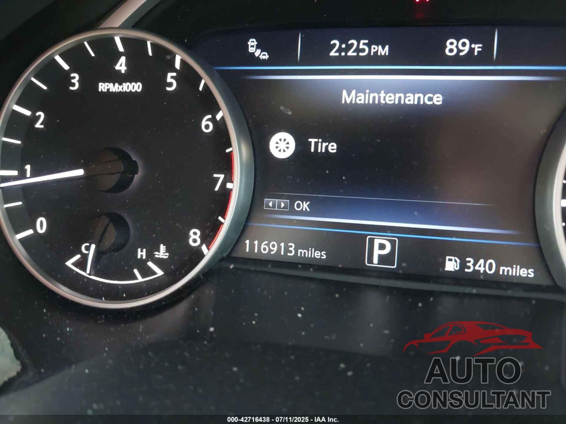 NISSAN MAXIMA 2017 - 1N4AA6APXHC416346