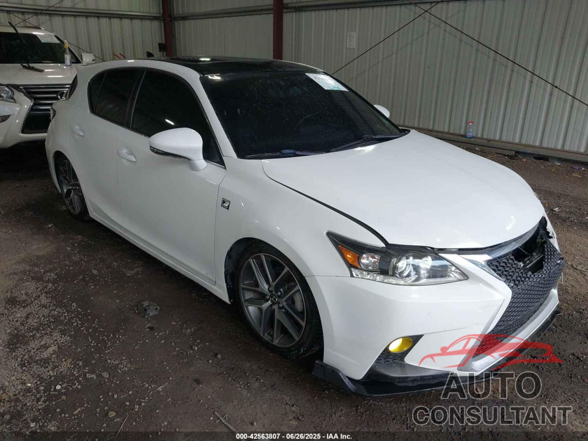 LEXUS CT 200H 2014 - JTHKD5BH9E2192641