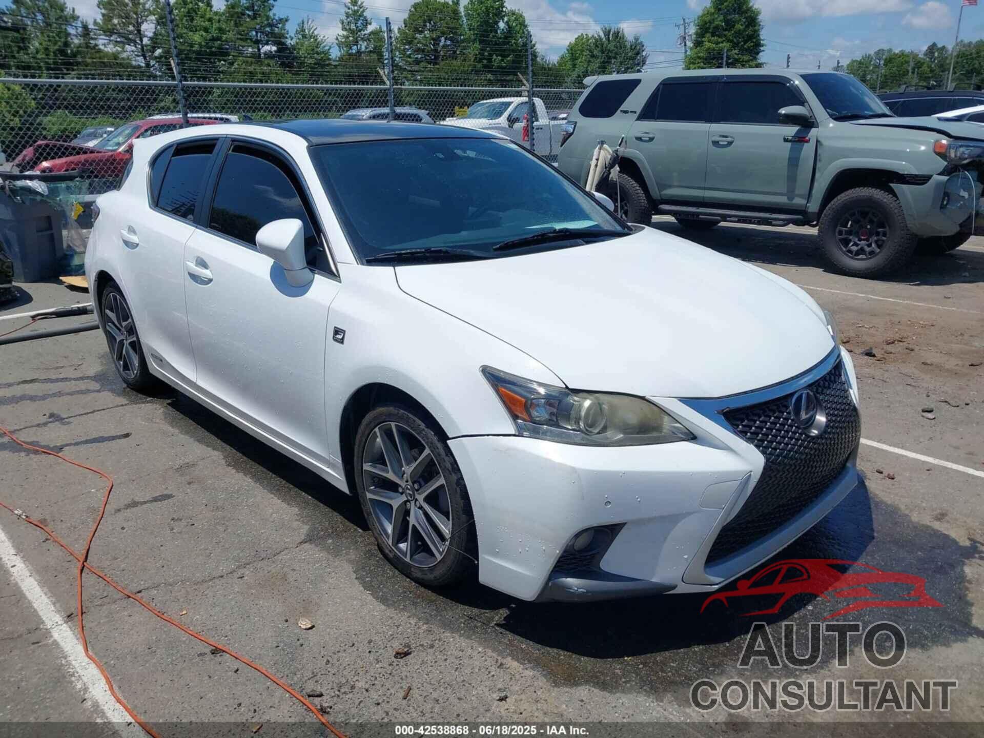 LEXUS CT 200H 2014 - JTHKD5BH4E2194507