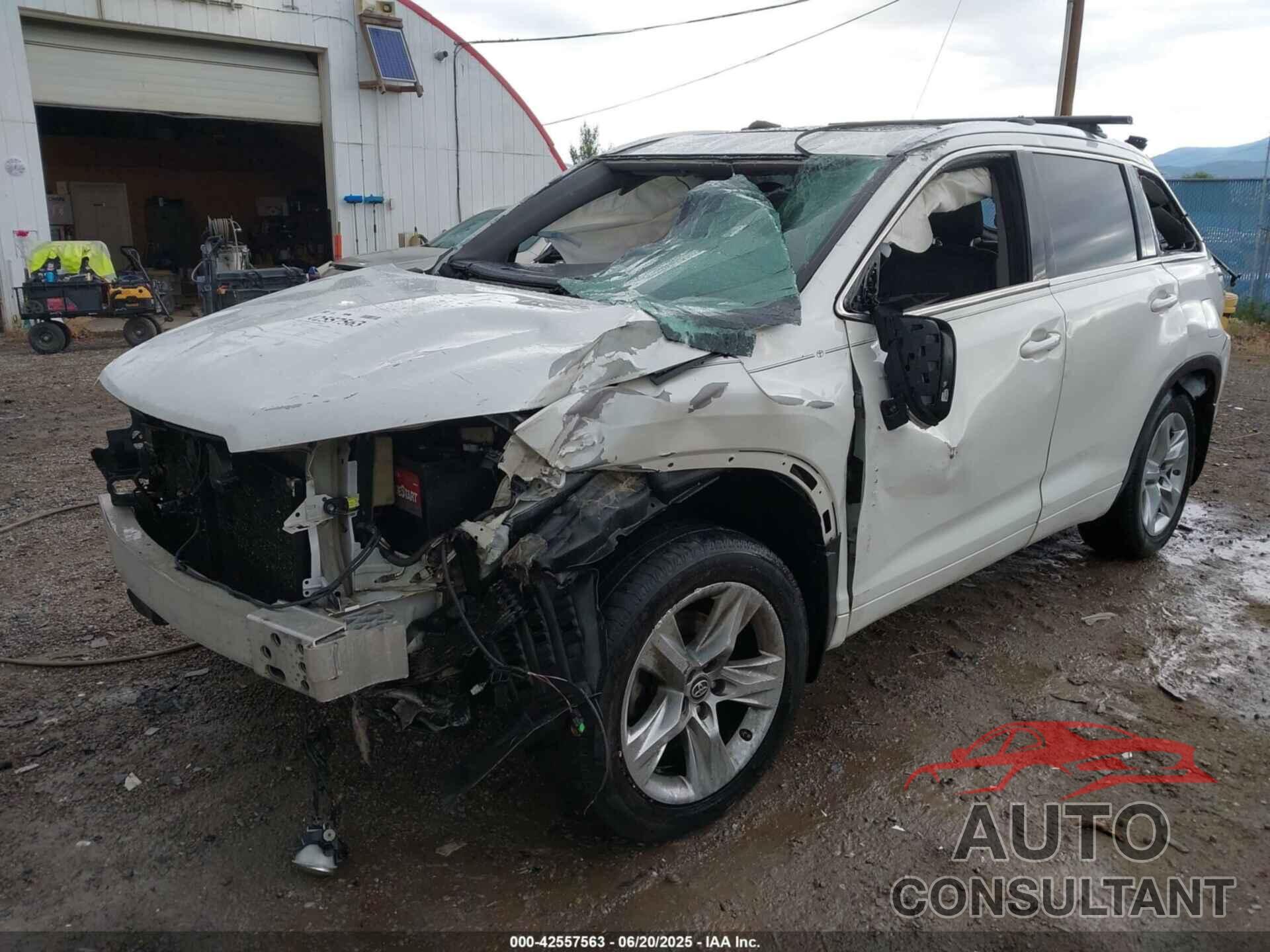 TOYOTA HIGHLANDER 2016 - 5TDDKRFH3GS285507